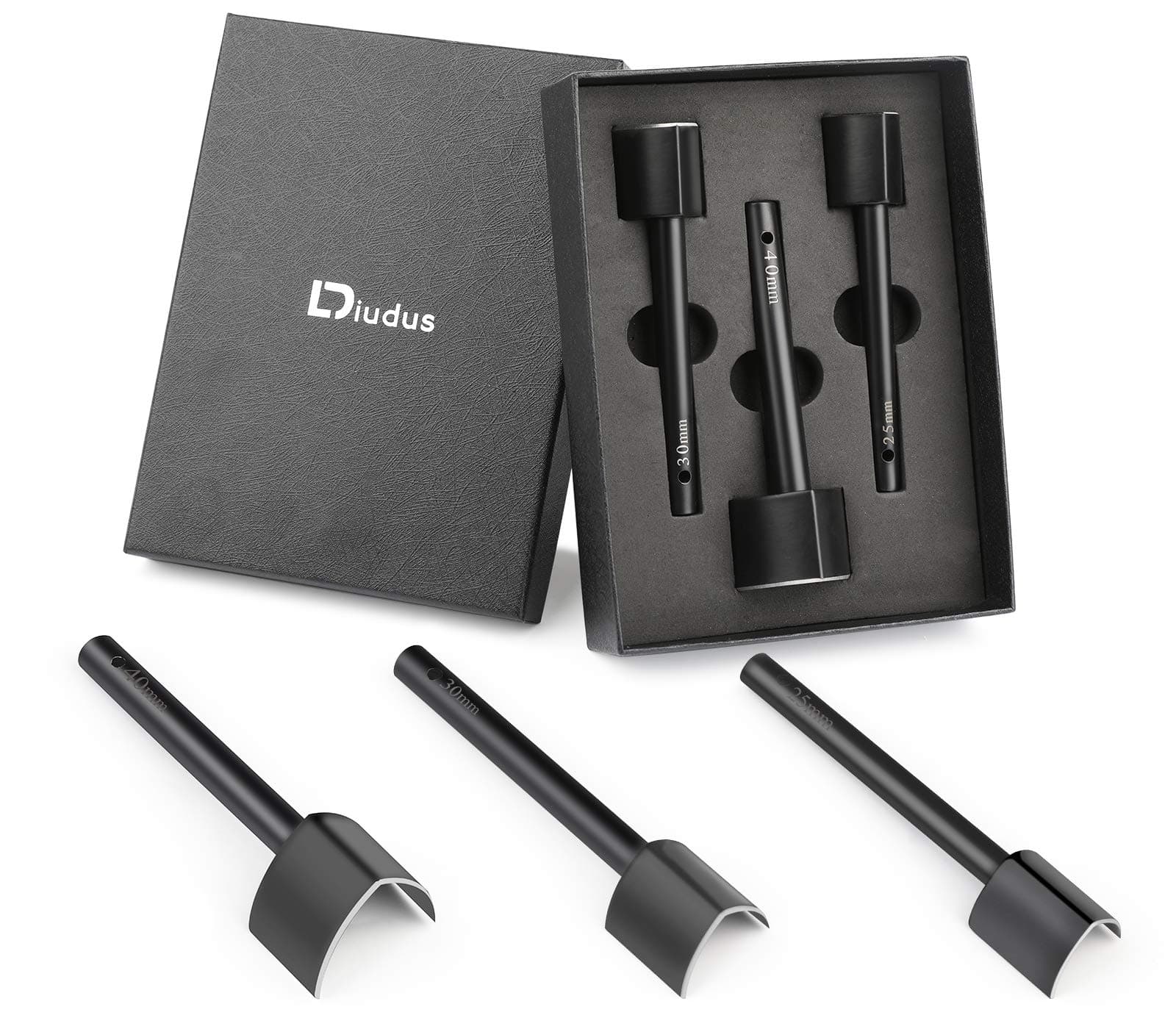 3 Sizes Leather Corner Punch 0.98/1.18/1.57 Inch V-Shaped Leather Punch, Belt Punch Cutter English Point End Punch Leatherworking Cutting Tools (25mm, 30mm, 40mm)