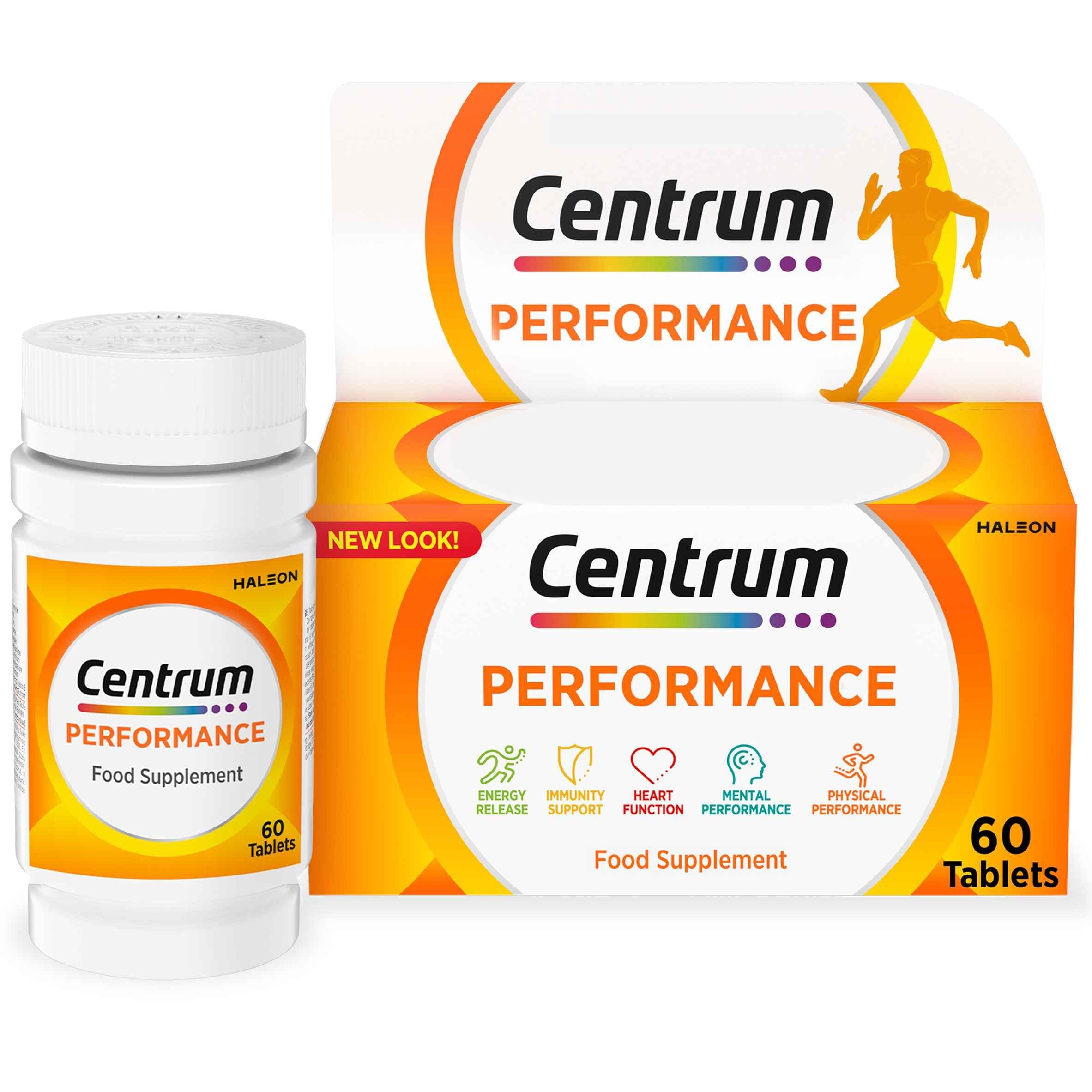 Performance Tablets Multivitamin & Mineral Supplements, 21 essential nutrients, including vitamin C, D, and Iron, 60 ct