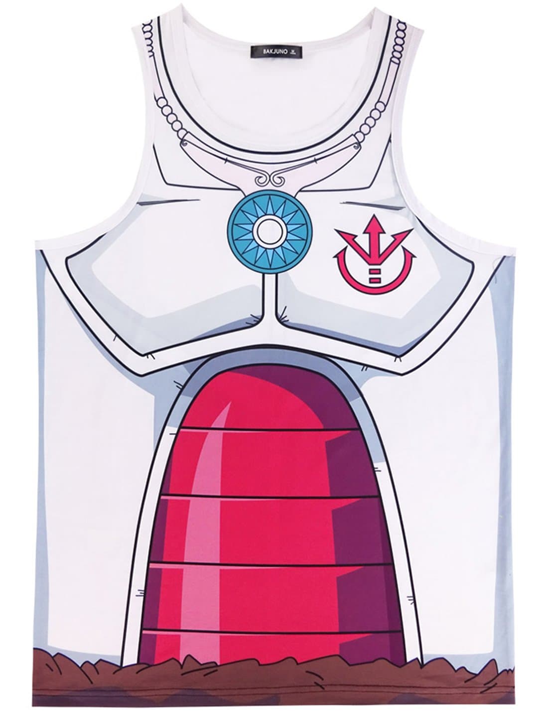 Yoyomanworld Men's Goku Vegeta Tank Top Saiyan Cosplay Costume (L, King)