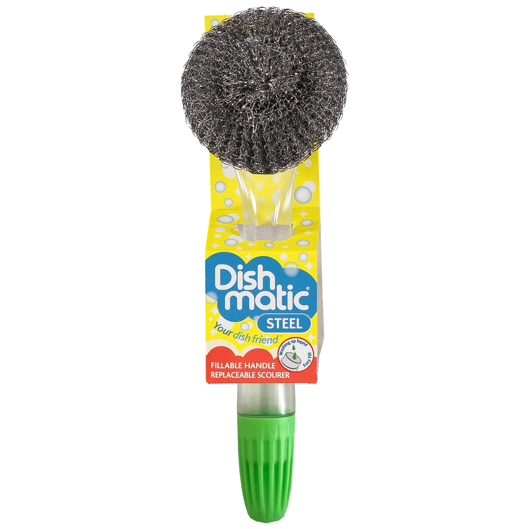 2 x Dishmatic Steel Scourers for cleaning BBQ's, Grills, Hot Plates, Steel Pots & Pans