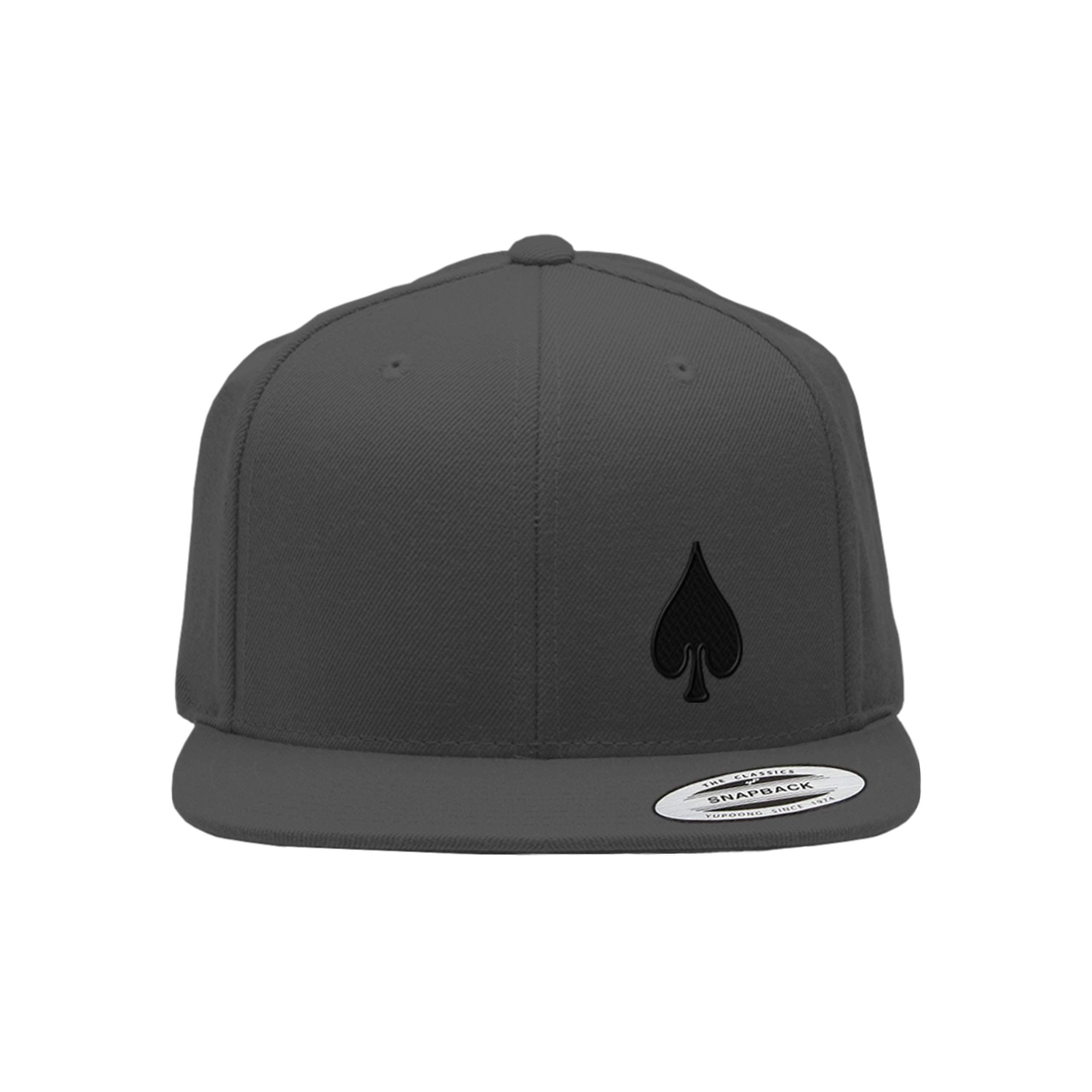 Speedy ProsSnapback Flat Bill Left Side Panel Spade Embroidery Hats for Men & Women Acrylic