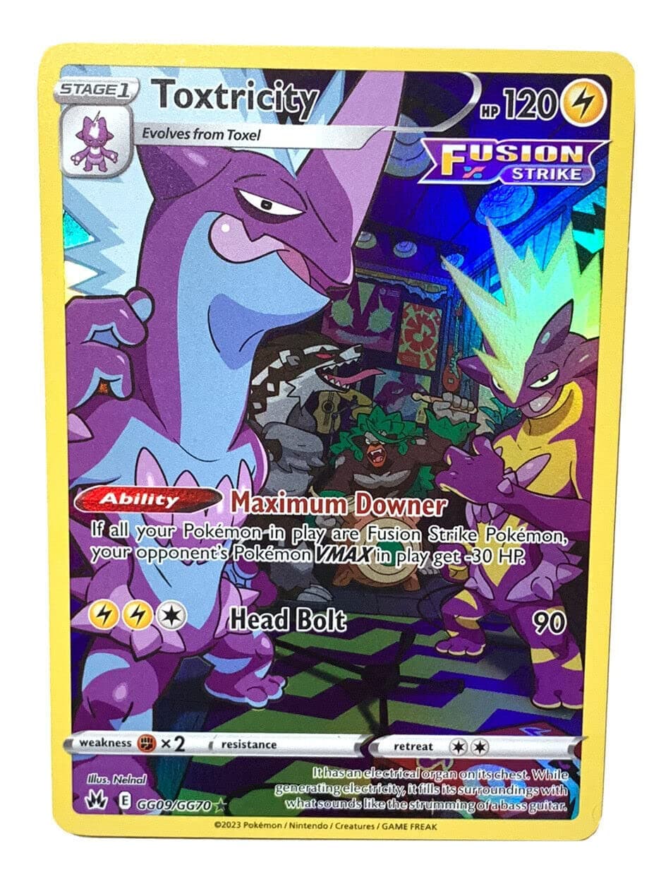 Pokemon - Toxtricity GG09/GG70 - Crown Zenith - Galarian Gallery - Holo Rare Card