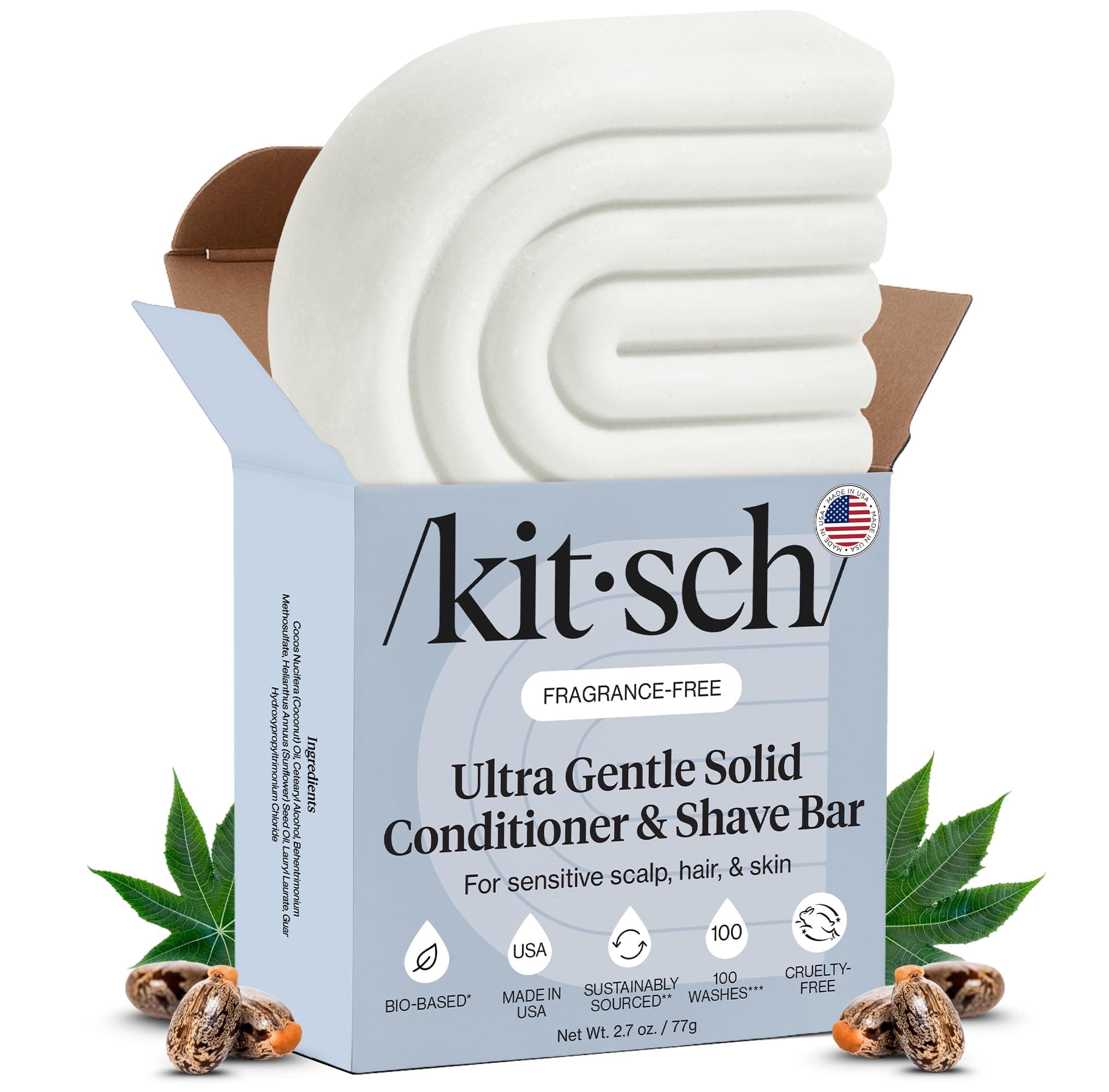 Kitsch Solid Conditioner & Shave Bar