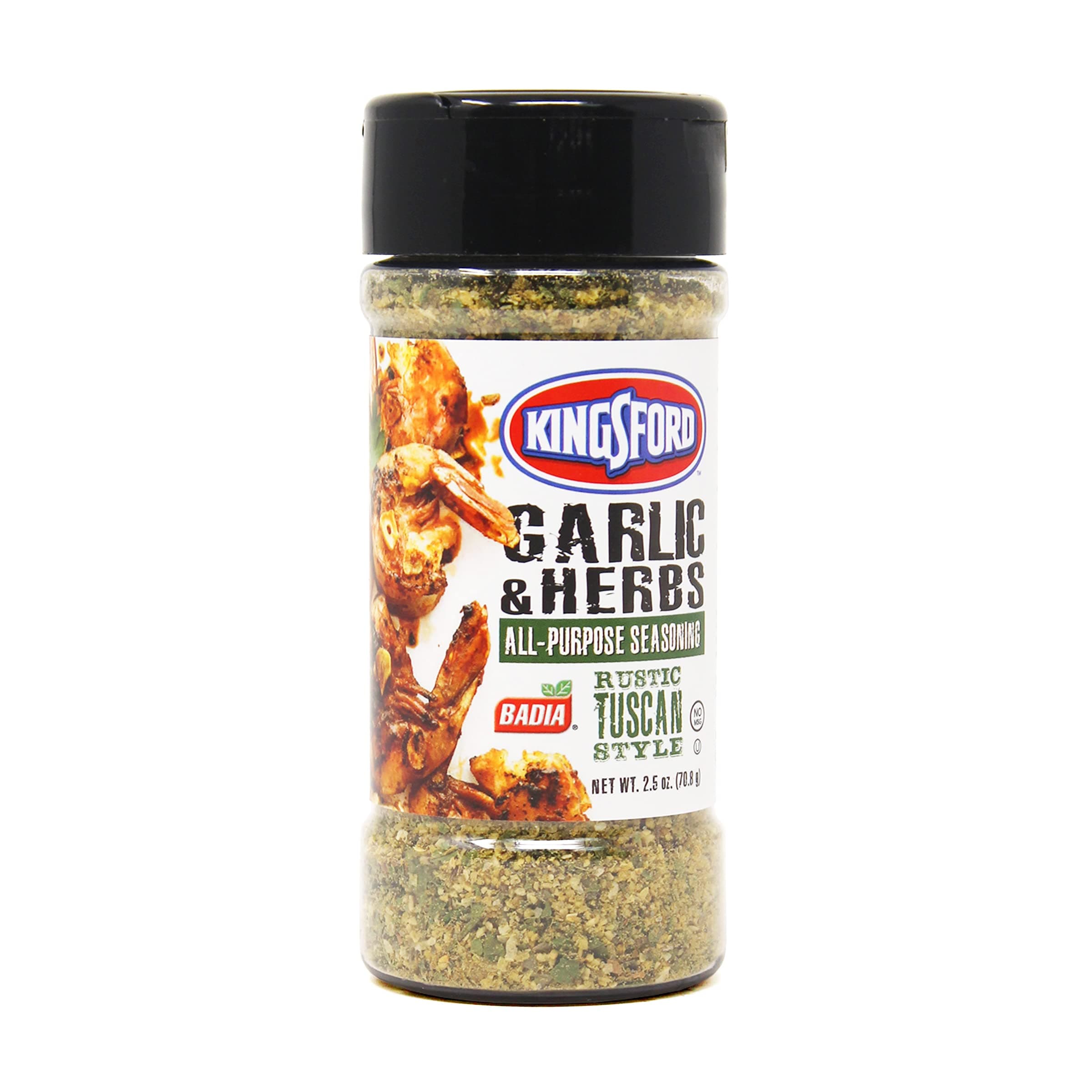 BadiaKingsford Garlic & Herbs Rustic Tuscan Style All Purpose Seasoning 70.8g (2.5 OZ)