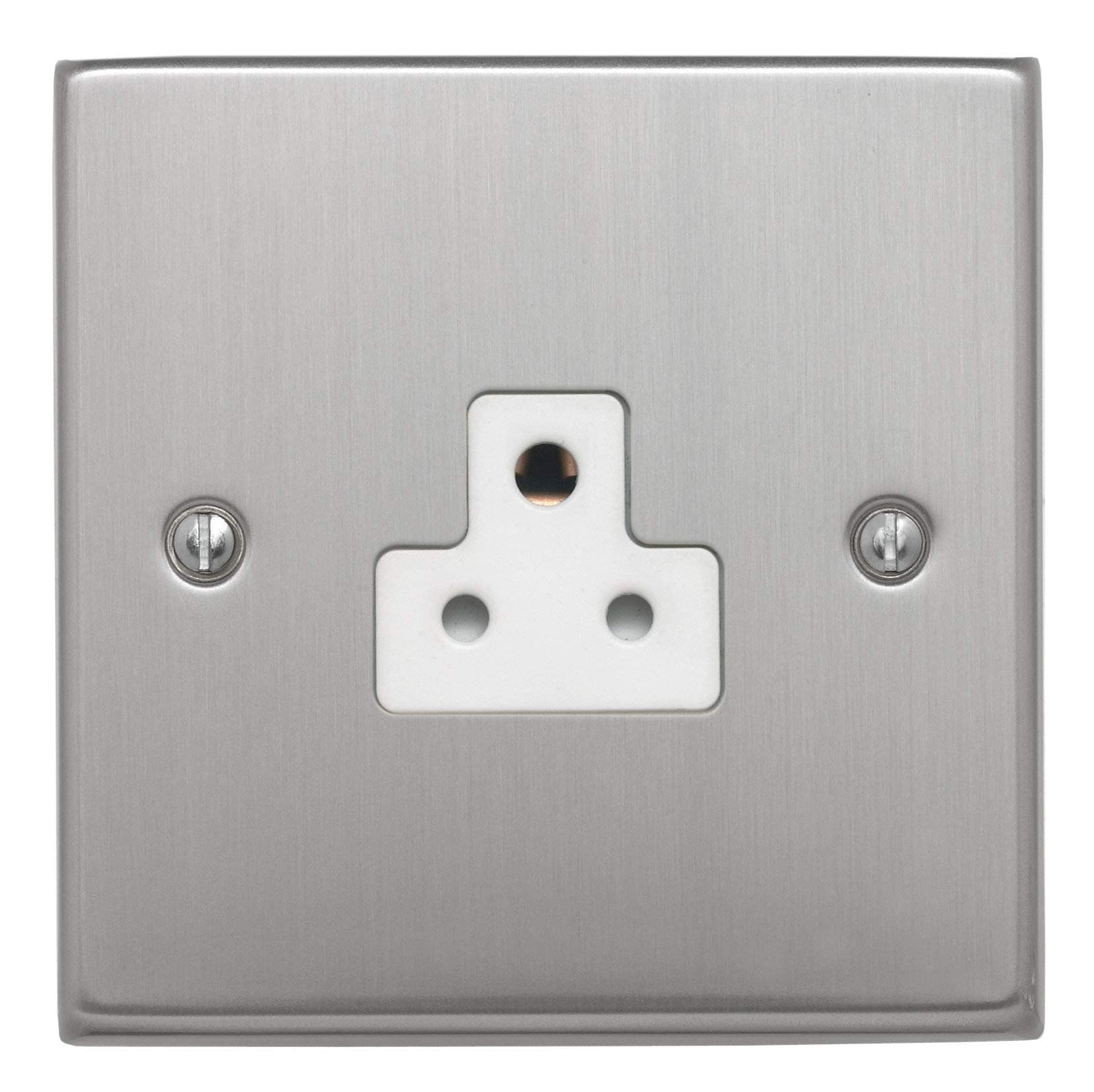 Contactum SIG3325BSW 3 Pin Unswitched Socket, 1 Gang, 5A, White