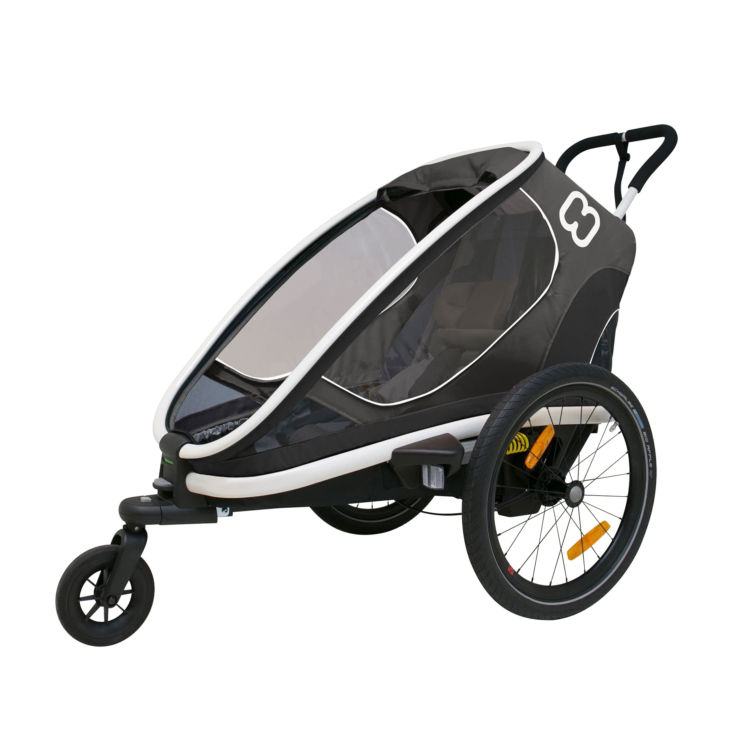 HamaxOutback One Seat Reclining Multi-Sport Child Bike Trailer + Stroller (Jogger Wheel Sold Separately)