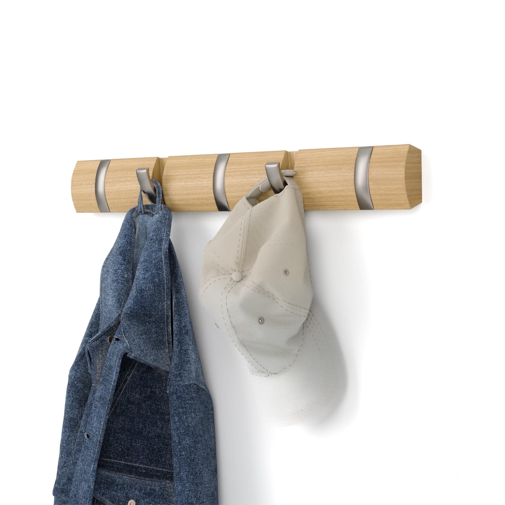 【umbra】 フリップフック FRIP HOOK ナチュラル 5HOOK 壁掛けフック 収納