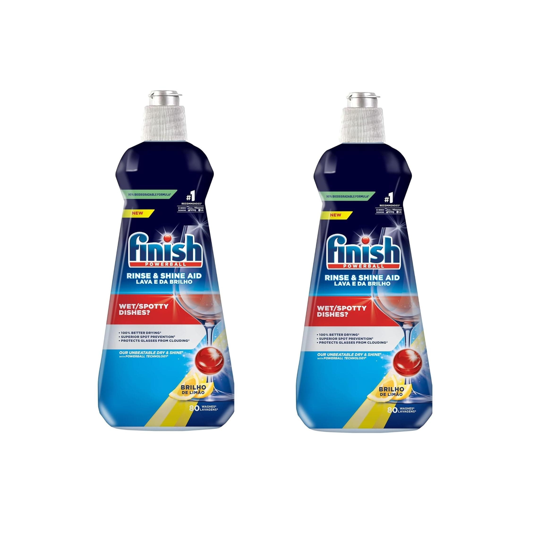 Dishwasher Rinse Aid Lemon Sparkel 400ml Pack Of 2
