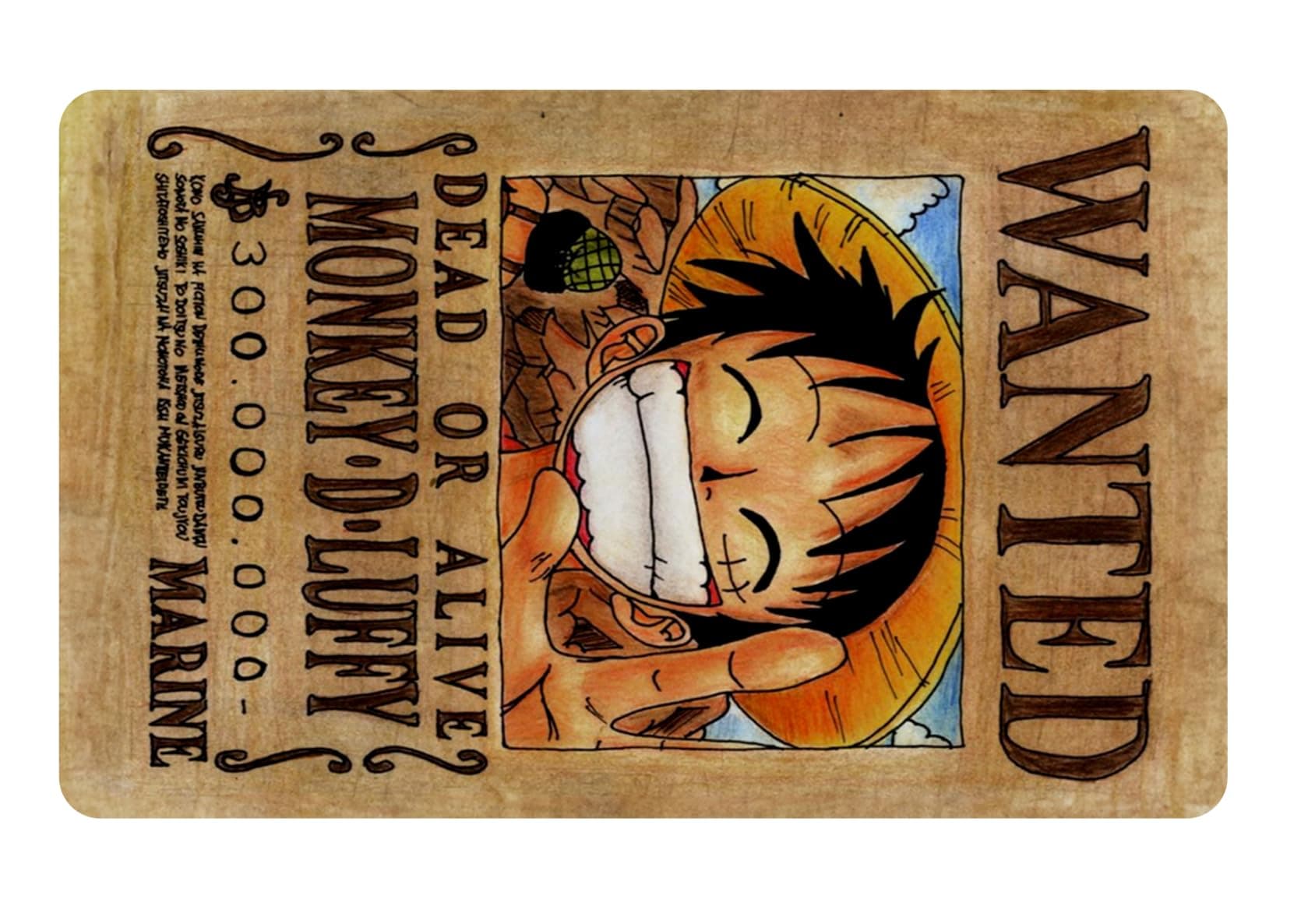 Anime Wanted Card Sticker | Vinyl Sticker for Transportation, Key Card, Debit Card, Credit Card Skin | Covering & Personalizing Bank Card | No Bubble, Slim, Waterproof Card Cover