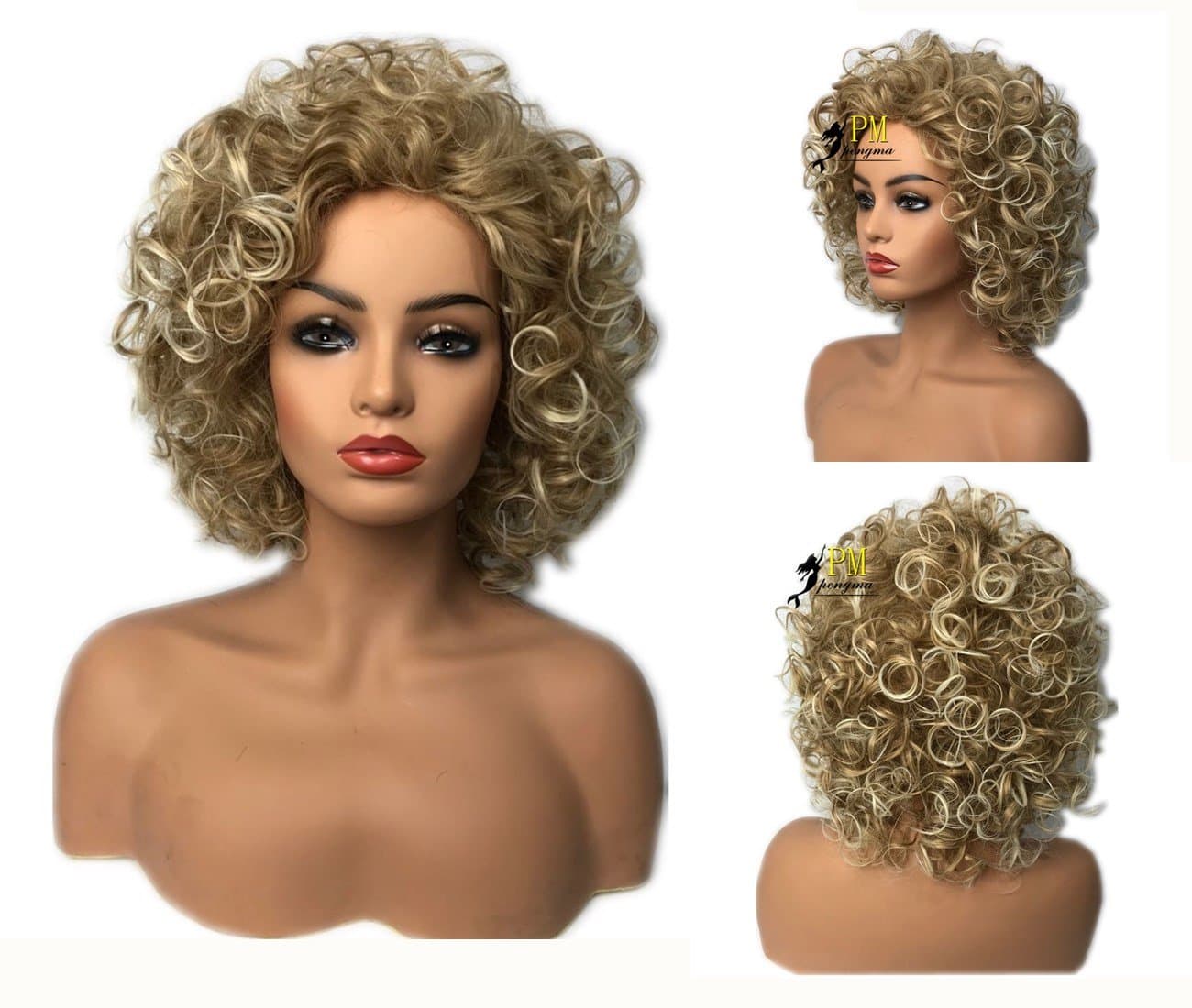 Super Soft Short Curly Wigs Amazing Hot Selling Fluffy Wig Full Head Wig for Women