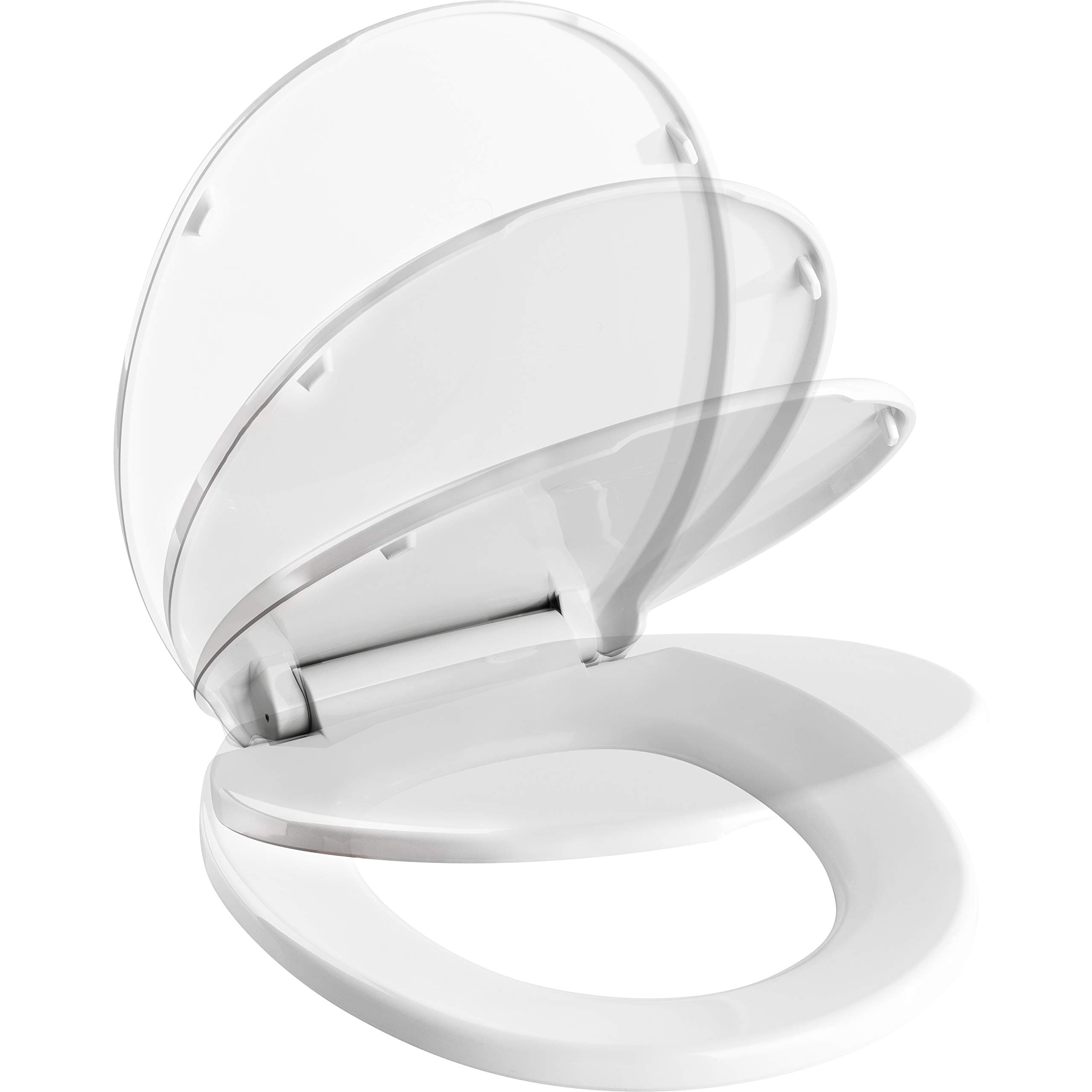 Pacific Bay Newport Round Soft-Close Toilet Seat (White)