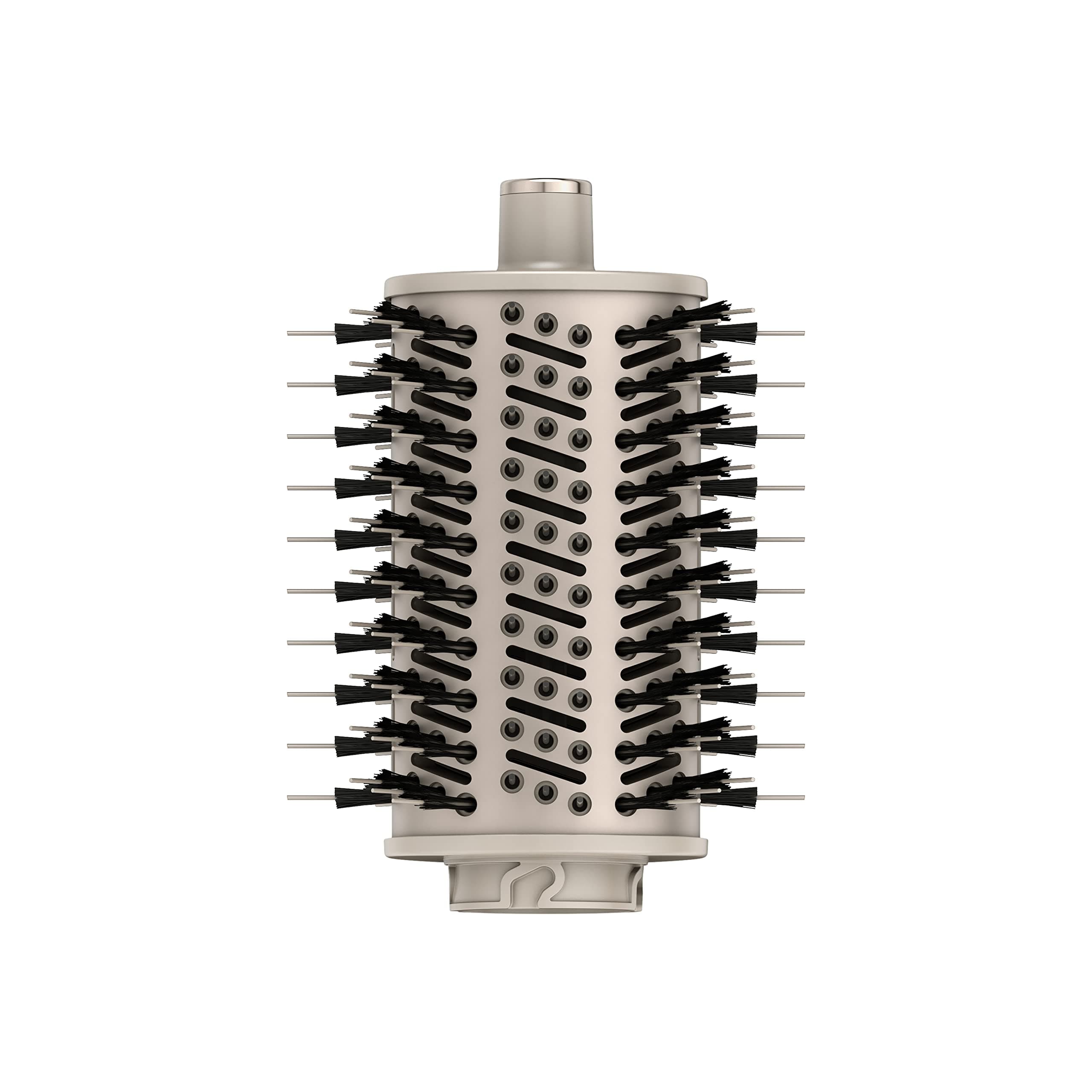 FlexStyle Round Hot Air Brush Attachment for Blow Dryers, Hair Styling Tool for Straight, Wavy, Curly, and Coily Hair, Stone