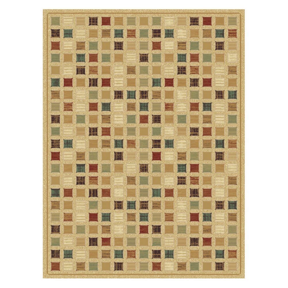 Central Oriental Shadows Jameson Multicolor/Wheat 27-Inch by 91-Inch Area Rug