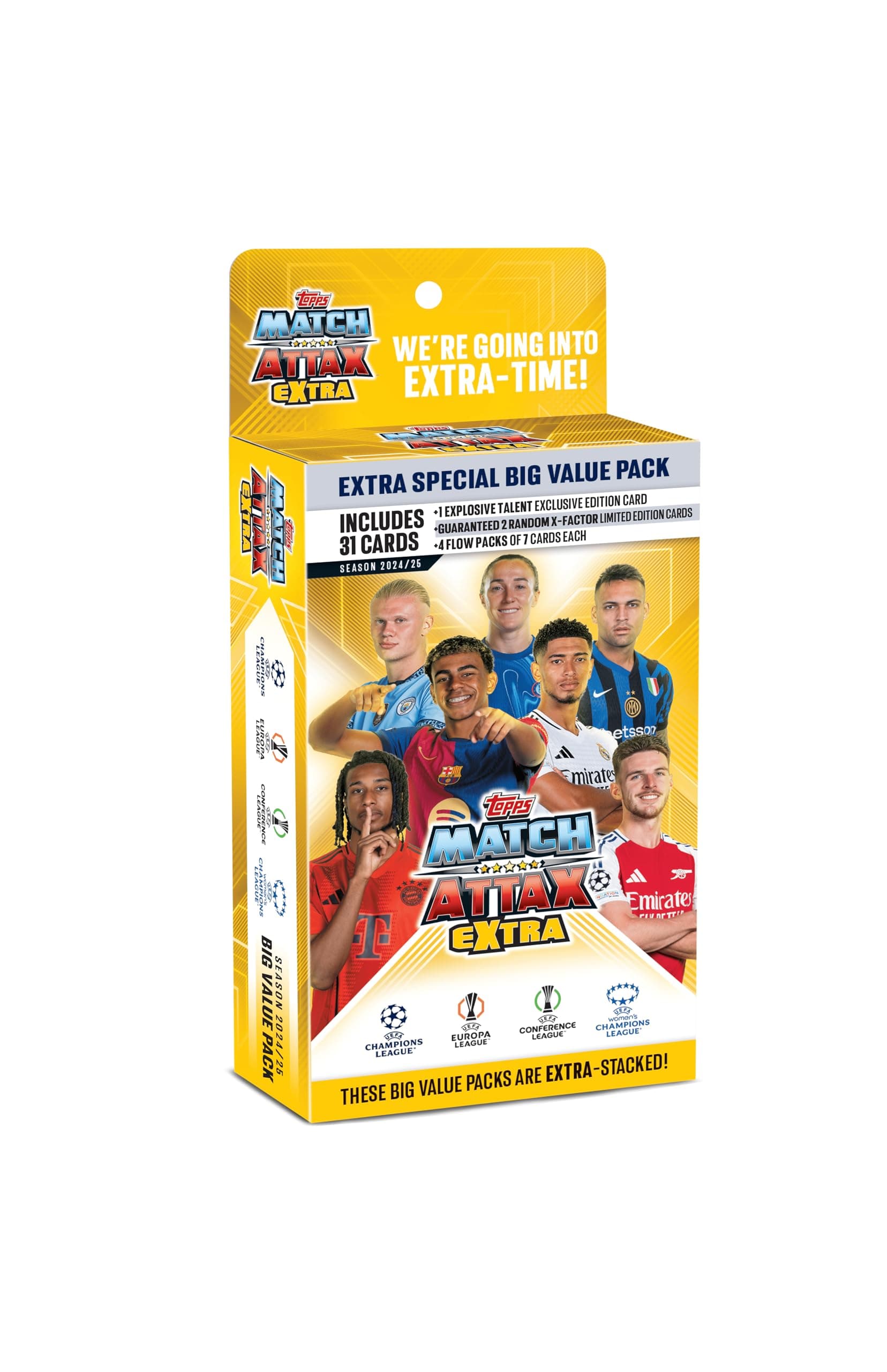 UCL & WUCL Match Attax Extra 2025 Trading & Collectible Card Game (Big Value Pack)