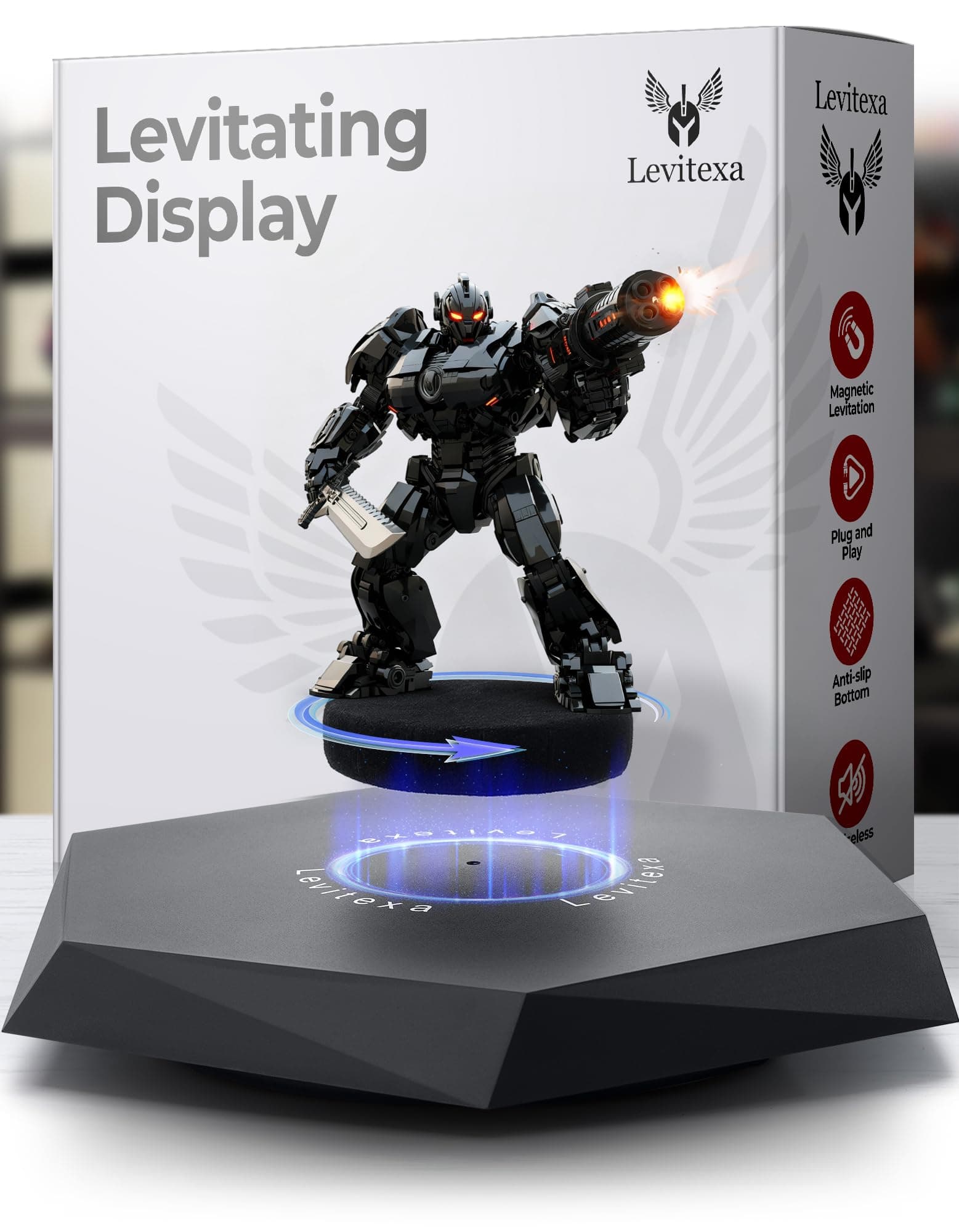 Nimbus Floating Display - Floating Display, Floating Stand, Floating Decor, Magnetic Stand, Magnetic Float for Figures and Toys - Capacity 400 Grams