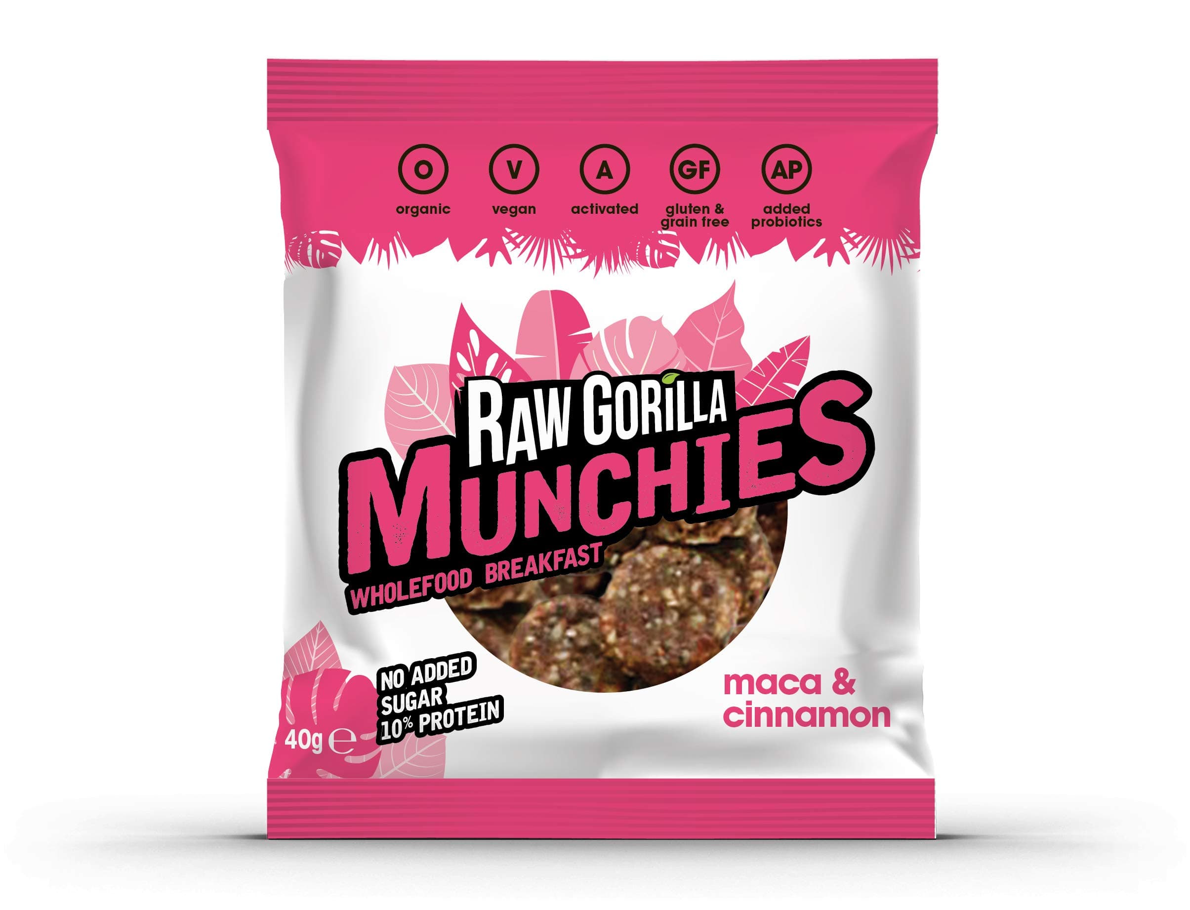 RAW GORILLA Maca & Cinnamon Munchies 40g (PACK OF 1)