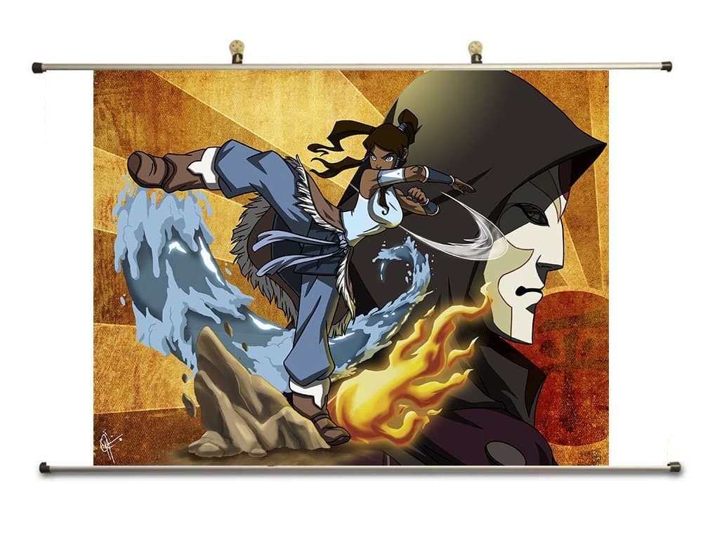 Canvas Wall Scroll Poster (32x20 inches)-Avatar The Last Airbender_Ly4090