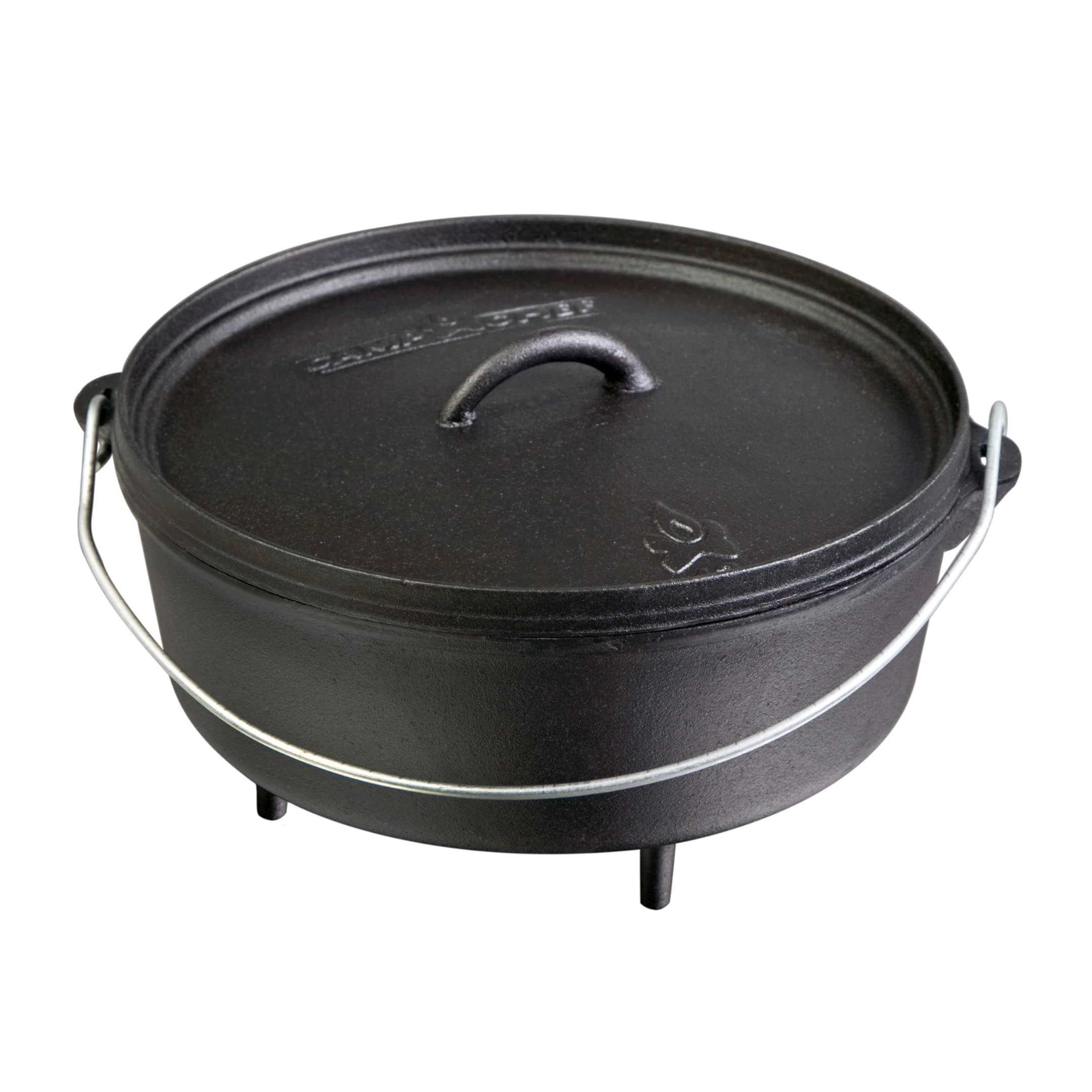 Classic 10 Dutch Oven - Cast Iron Dutch Oven Pot with Lid for Indoor & Outdoor Cooking - 10" Dutch Oven - 4 Quarts