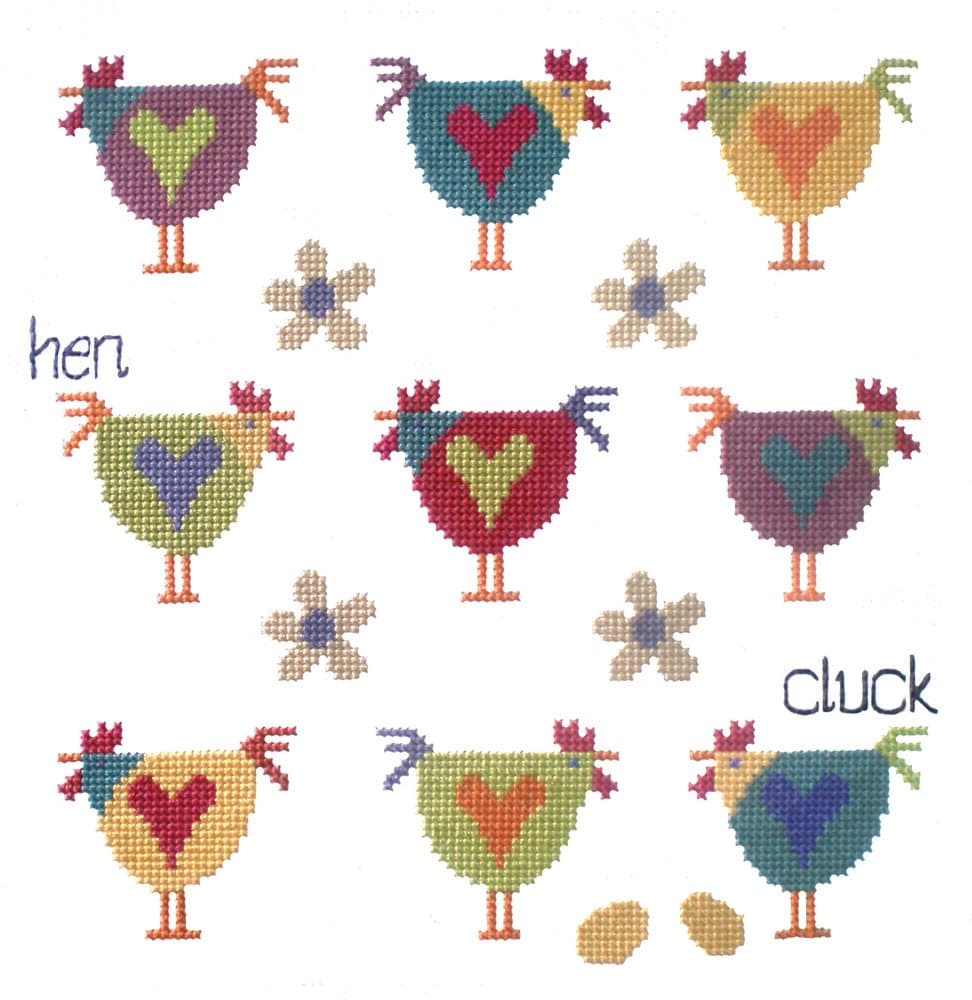 The Stitching Shed Chicken Sampler Cross Stitch Kit