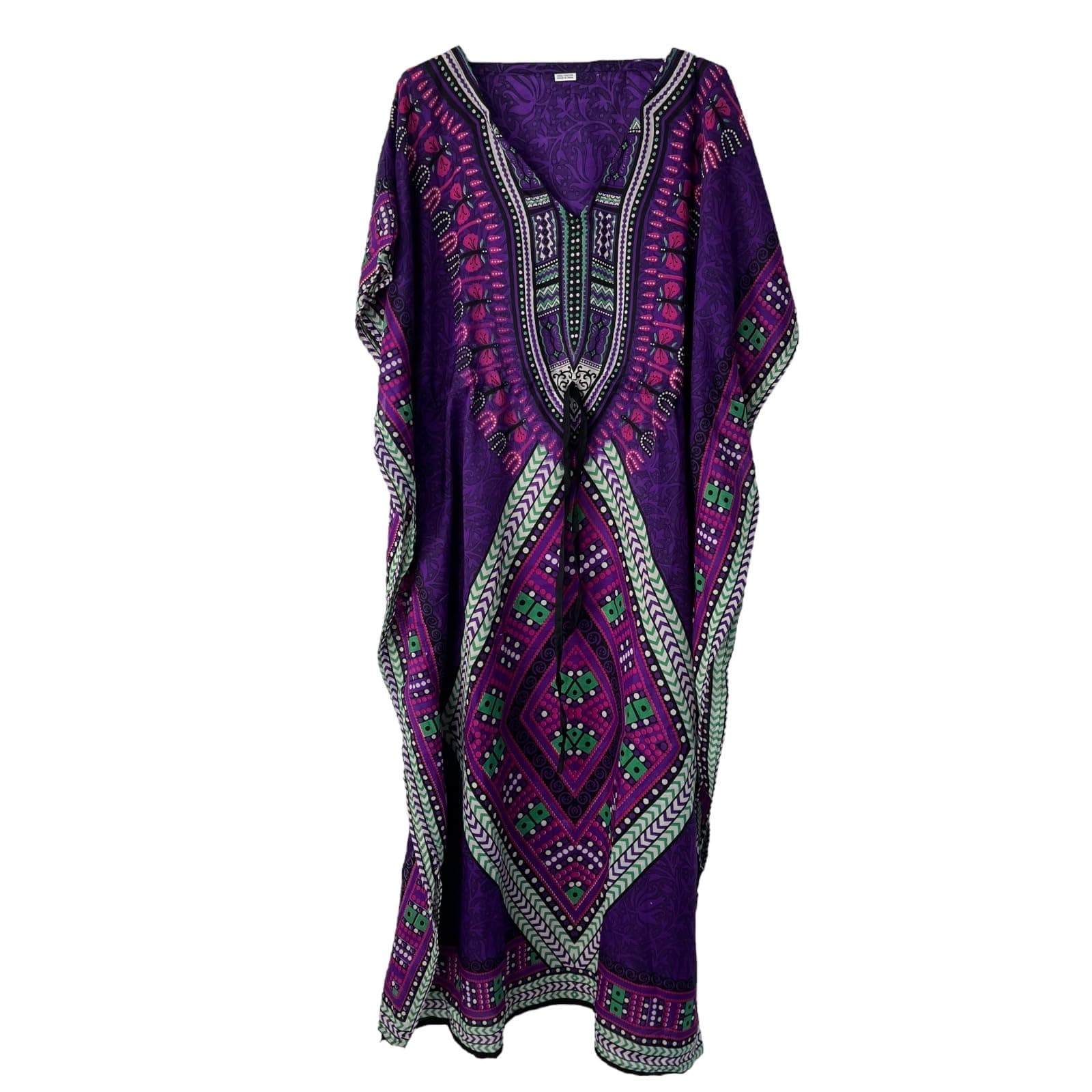 Kiran FashionNew Women Casual Beach Kaftan Dress Short Sleeve Loungewear Caftan Swimsuit Cover Up