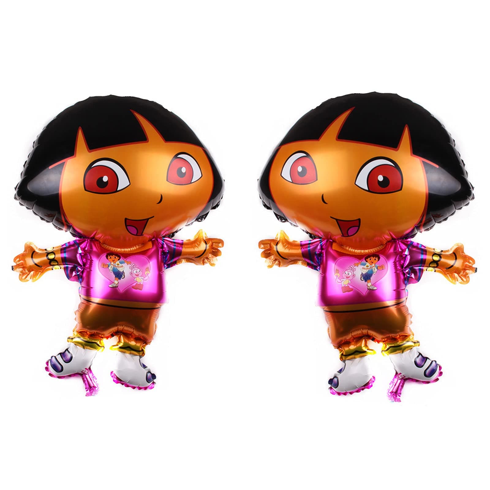 2PACK Dora the Explorer Party Supplies Foil Balloon for Baby Shower Birthday Party Bouquet Decorations