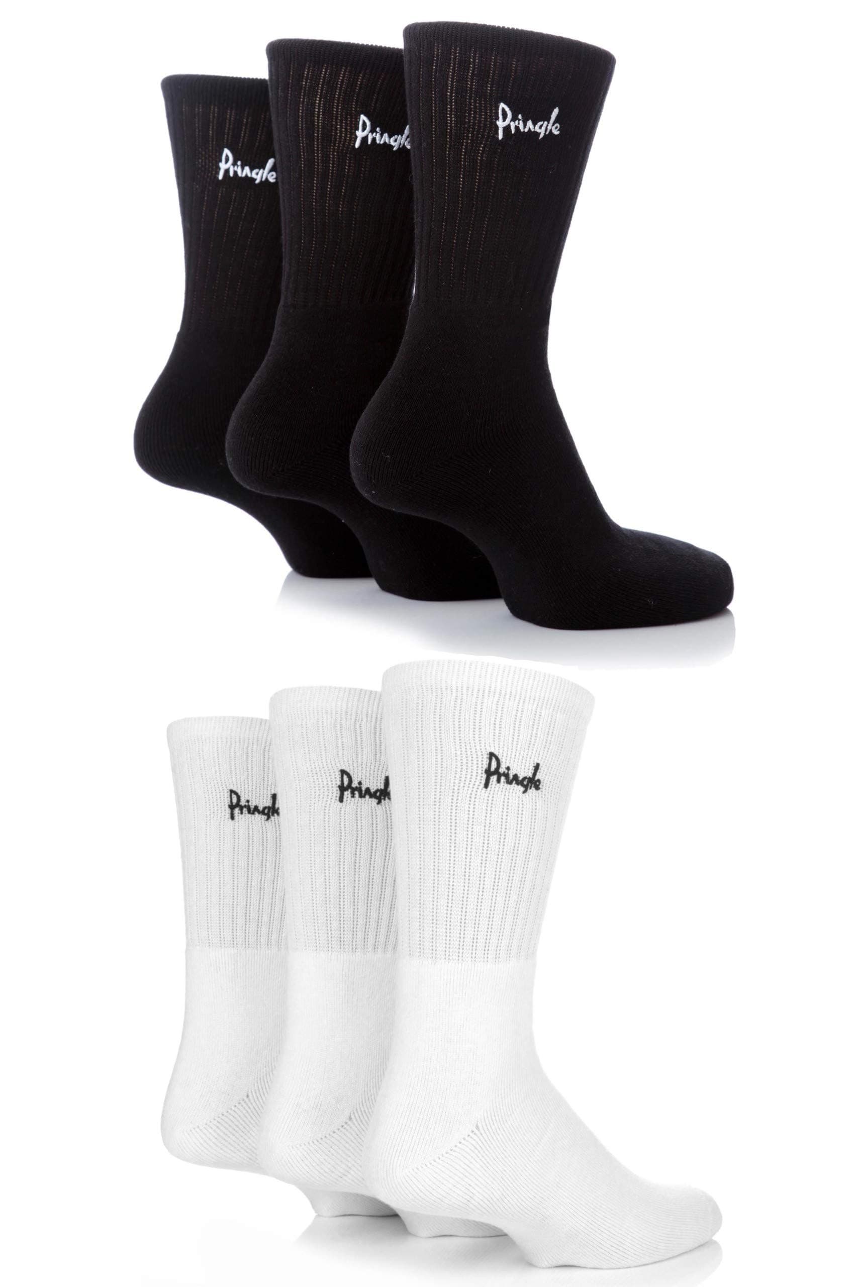 Mens 6 Pair Pringle Full Cushion Sports Socks