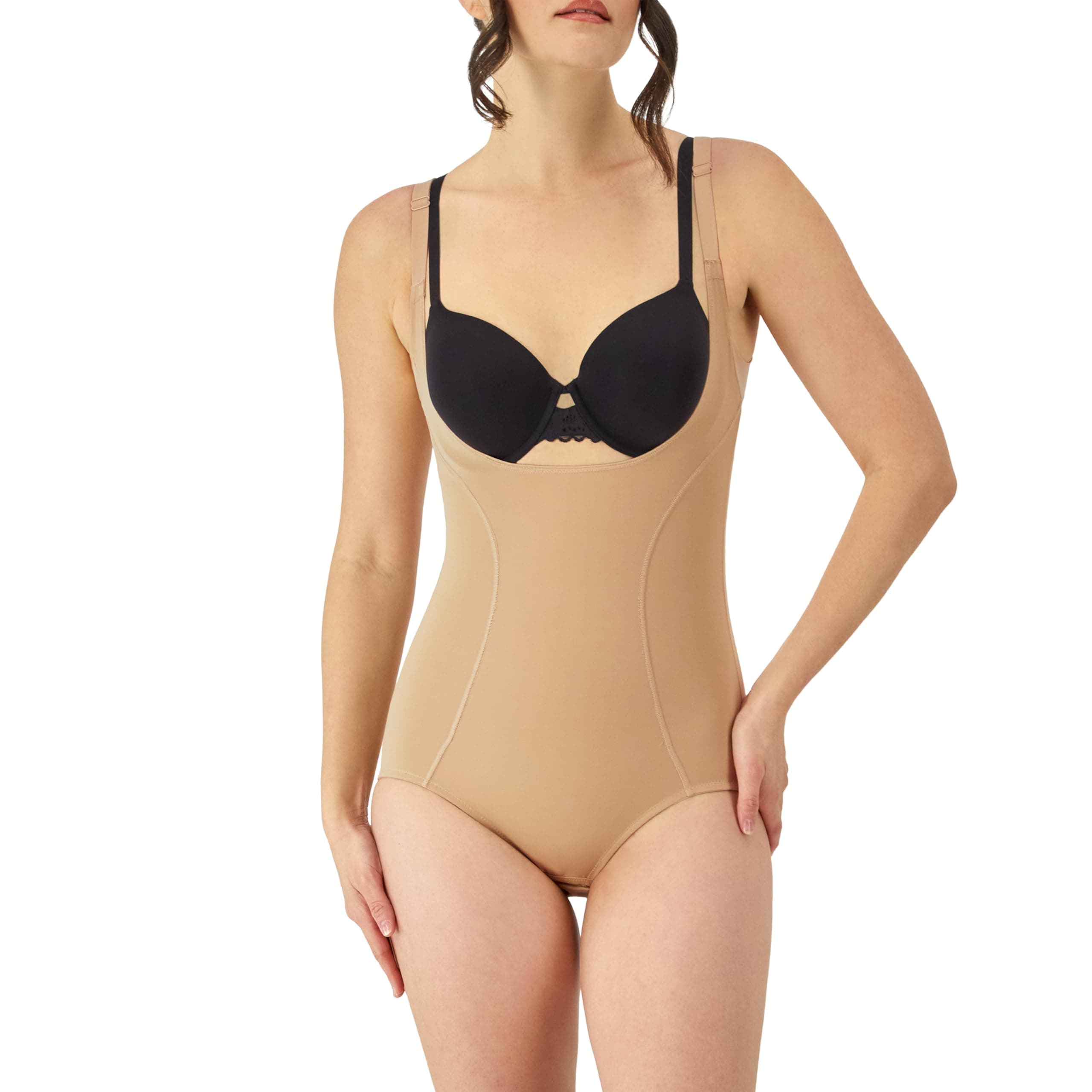 Women's Open Bust Shapewear, Wear Your Own Bra Smoothing Shapewear Briefer