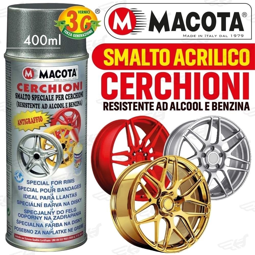 lgvelettronicasrl Macota Wheels Bronze Metallic Spray Paint Polish for Special Wheel Rims – Cod. 05695