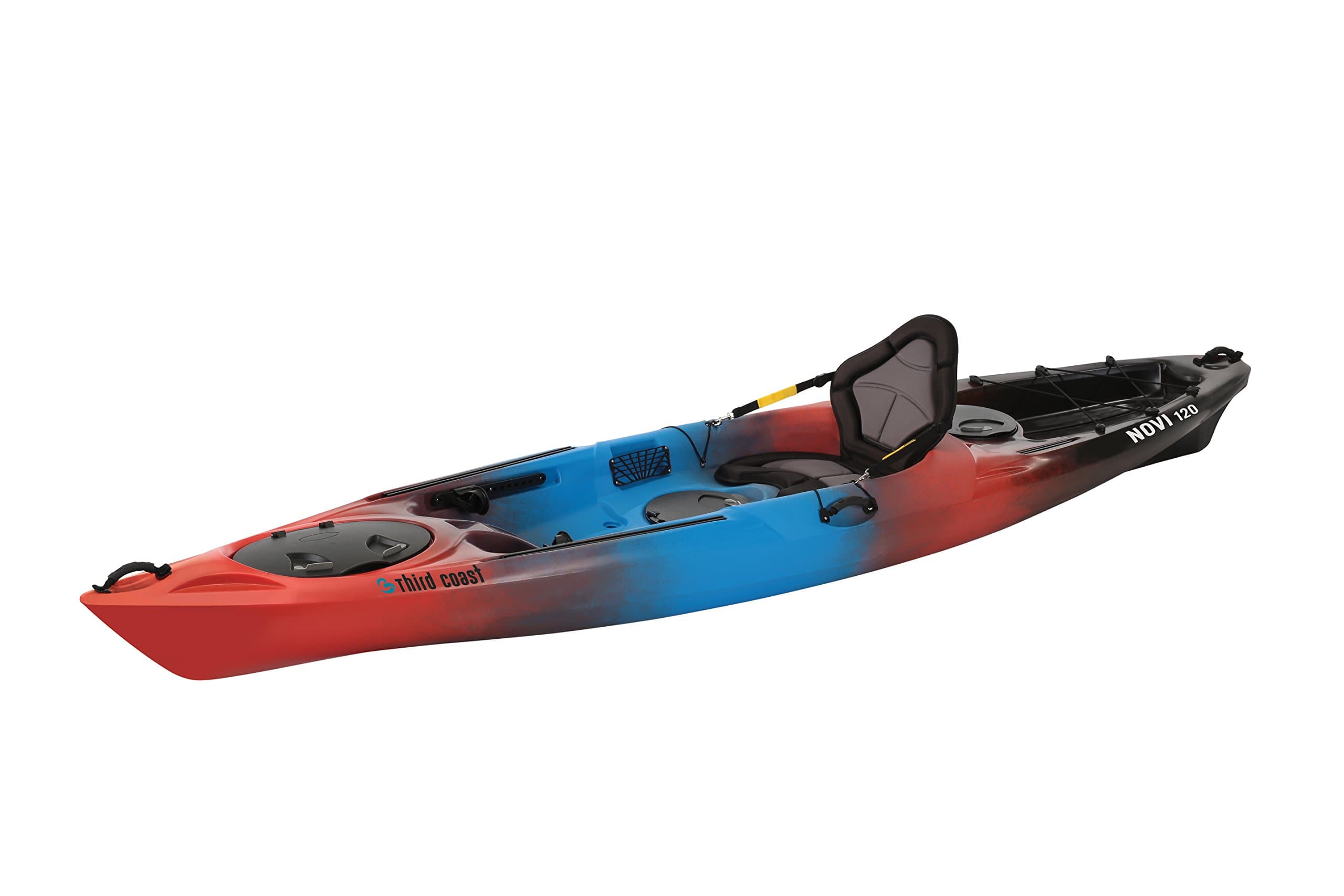 Third Coast Novi 120 Sit On Recreational Kayak (Blue/Red Hot/Black)