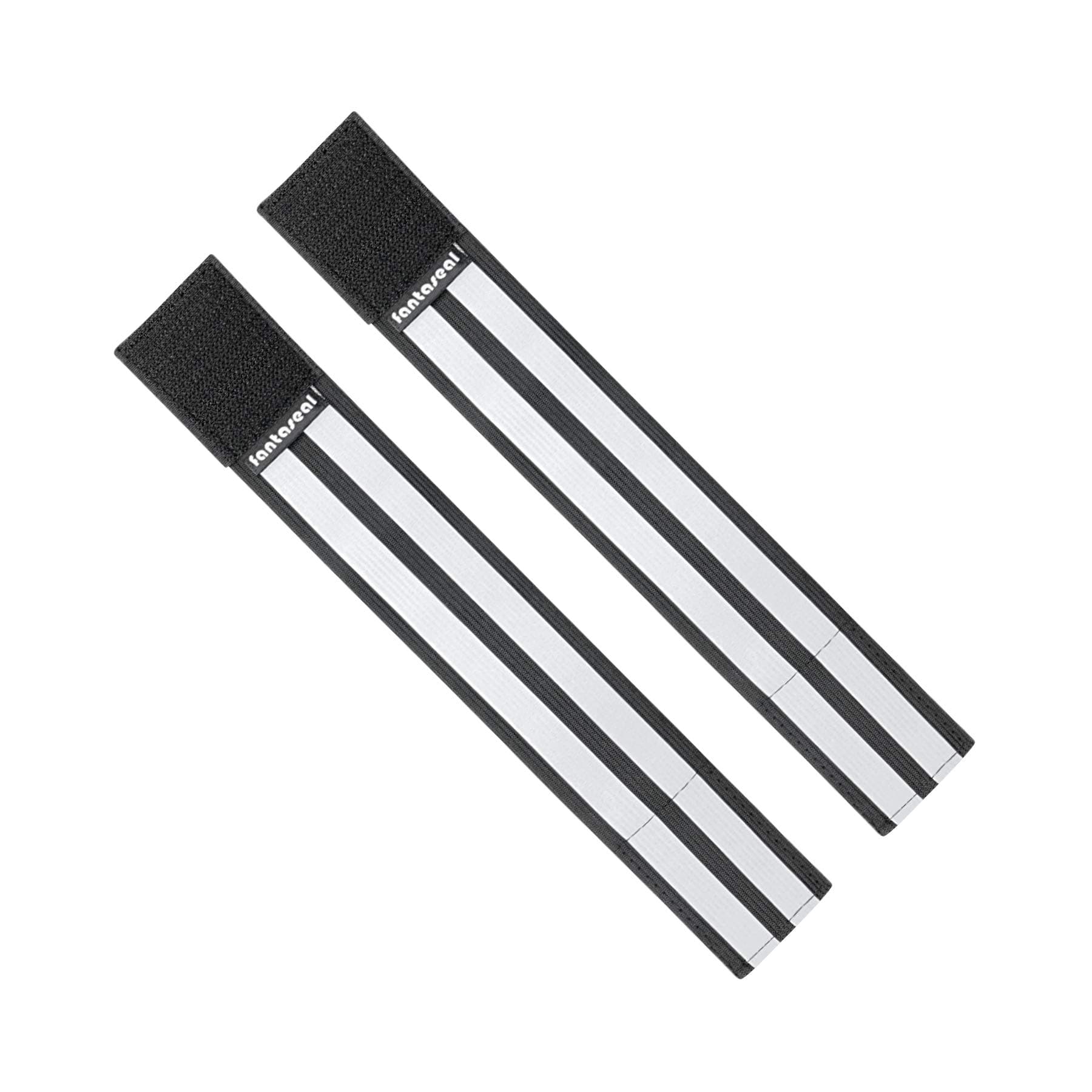 Fantaseal High Reflective Safety Belt High Visibility Elastic Sports Wearable Bands Ankle Bands Armbands Wristband Sweatband Wrist Wrap Leg Strap Belt Reflective Fabric Tape Safety Sports Brace for Walking Jogging Running Cycling Sports & Outdoor Activity Gear- 2 pack ( 31 cm / 12 inch, Black )