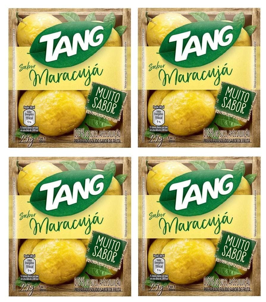 TANG Suco Sabor Maracuja 25 grs. - 4 Pack. / Passion Fruit Flavor 0.88 oz. - 4 Pack.