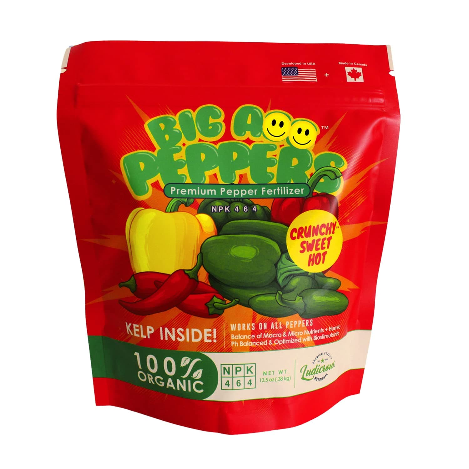 Big A Pepper Fertilizer – 12 oz Premium Organic Fertilizer for Peppers – Organic Plant Food for Garden – Gardening Nutrients for Crispy and Delicious Veggies of All Types