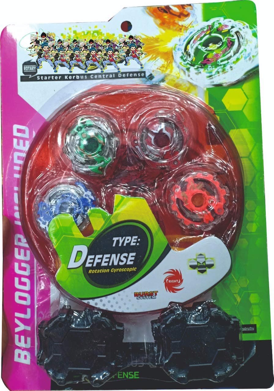 Mihir String Power Launcher Bayblade 4 Blade for Kids (Multicolor) - 111