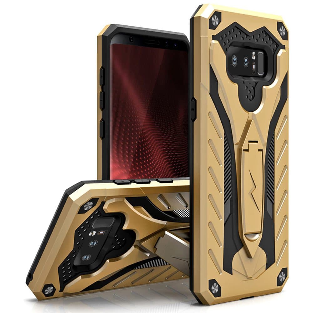 ZIZO Static Series for Samsung Galaxy Note 8 Case Military Grade Drop Tested with Built in Kickstand Gold Black