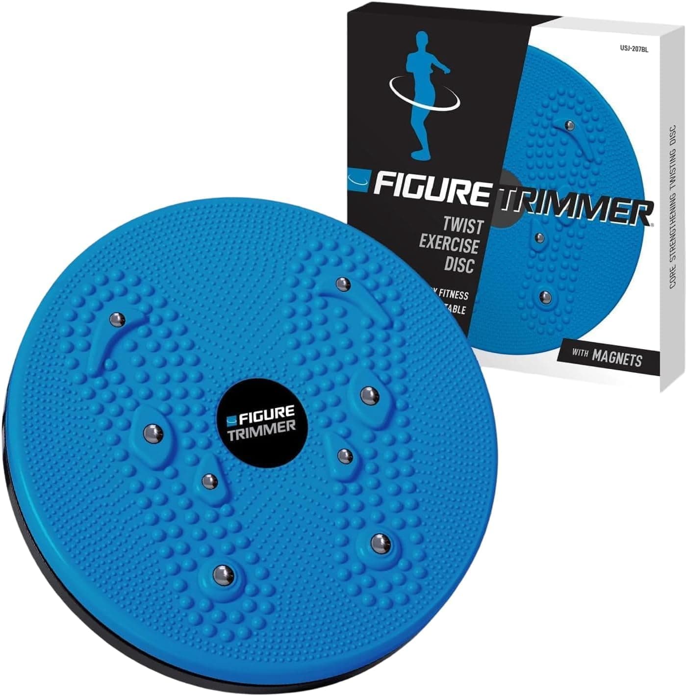 Daiwa Felicity Figure Trimmer Ab Twister Board - Waist Twister Machine for Core & Abs Exercise - Waist Twisting Fitness Tool, Dizzy Disc Twist Board for Slimming Workout with Magnets Reflexology