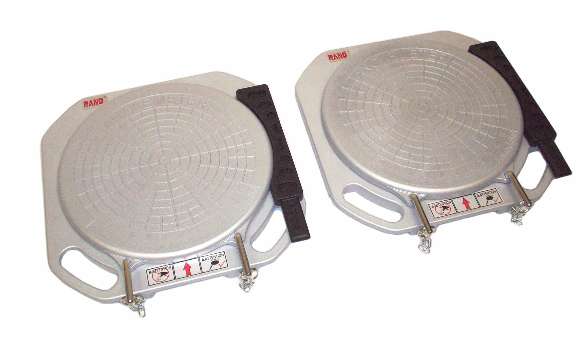 Aluminum Wheel Alignment Turntables/Plates Set of 2/4400 Pounds Capacity Each/Tie Rod Adjustment turn tables pads