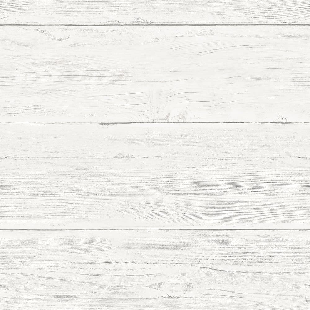 NU3127 Shiplap Peel Stick Wallpaper, White & Off-White