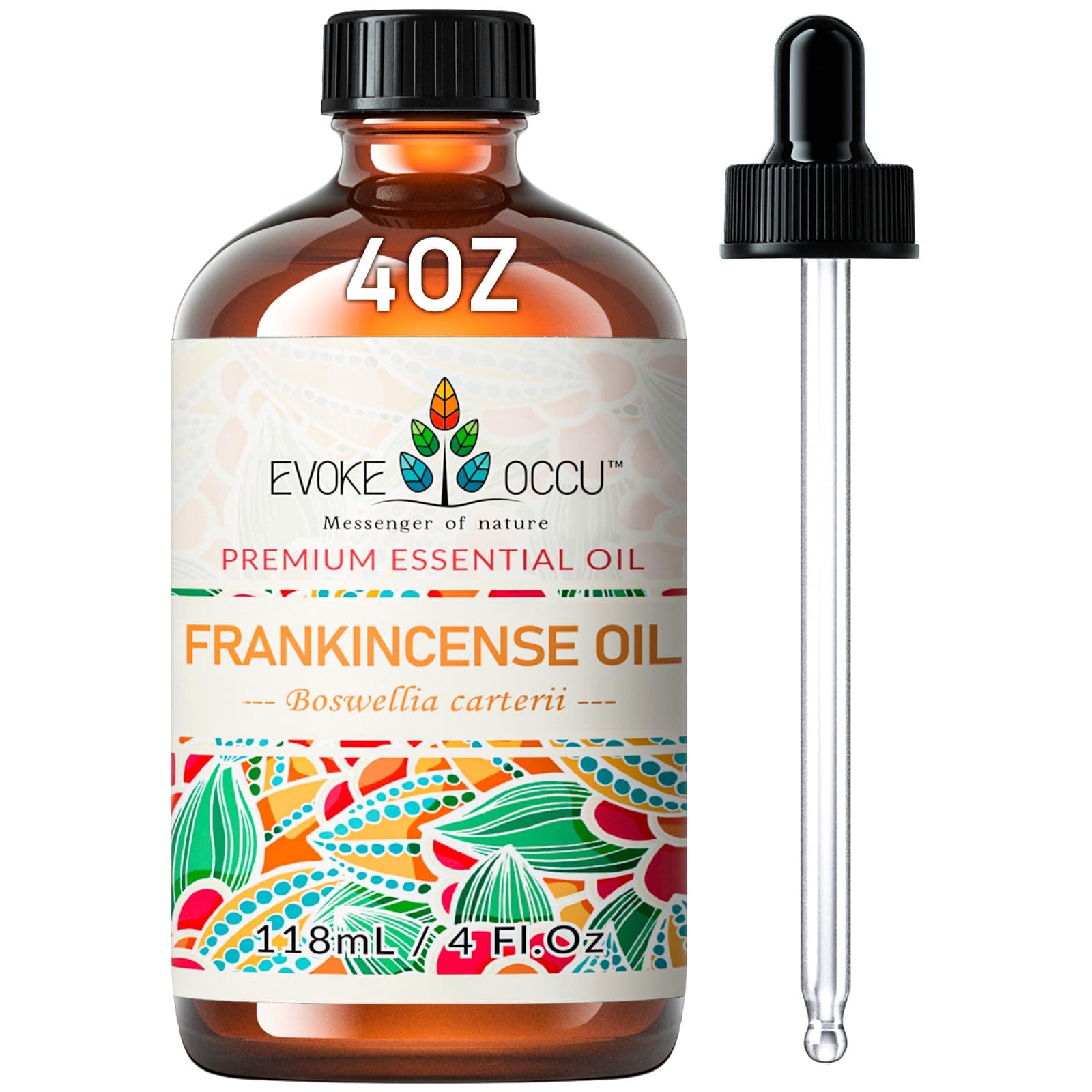 EVOKE OCCU Frankincense Oil 118ml, for Skin, Diffuser, Face, Aromatherapy, Massage, Meditate