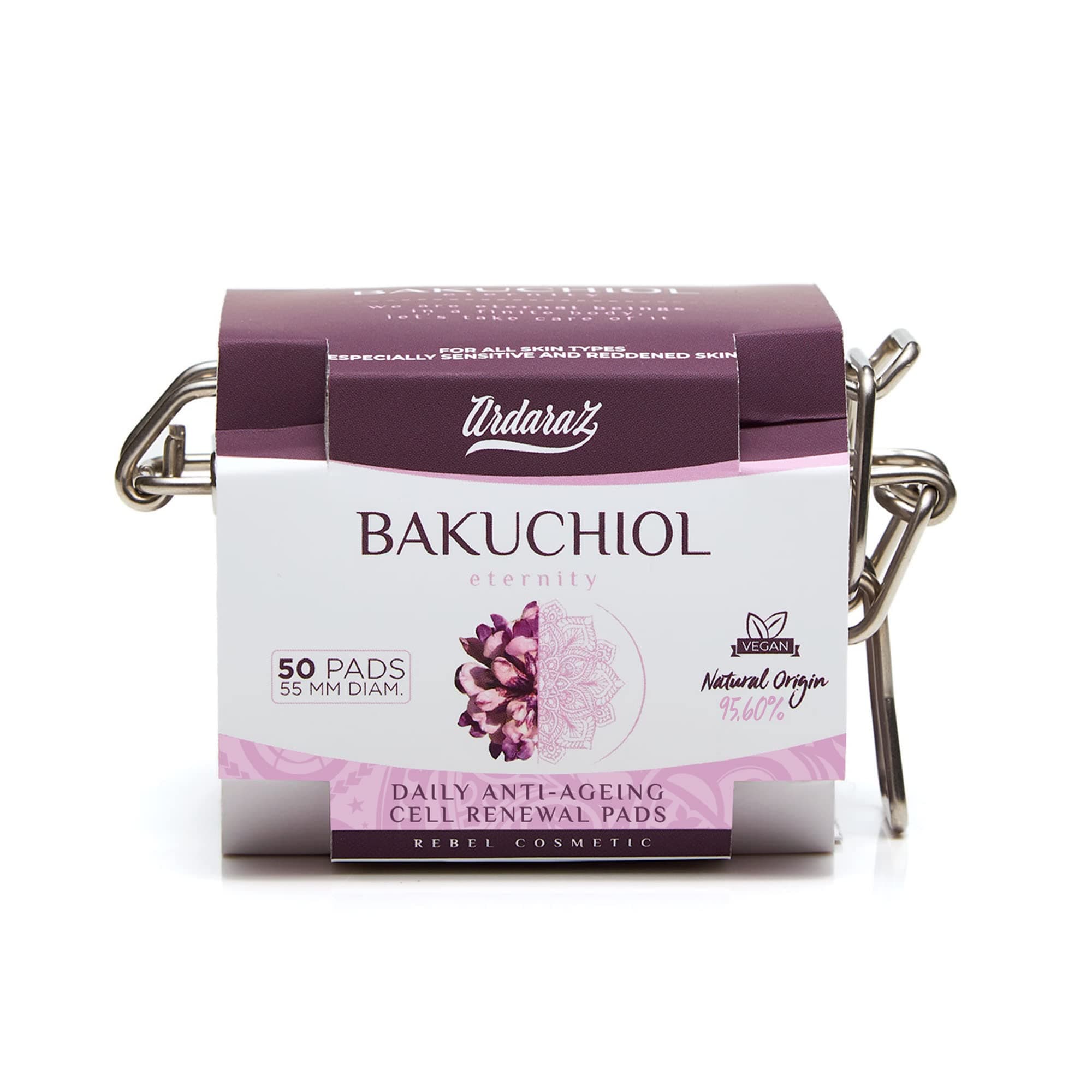 Ardaraz Cell Renewal Cotton Pads with Salicylic Acid and Bakuchiol. Pre Saturated Face Peel Pads. Wrinkle filler effect. Soft exfoliating pads for daily use. 50 units