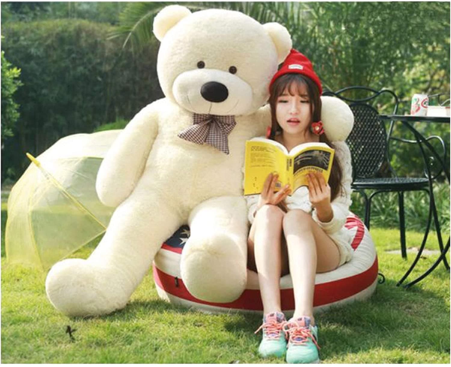 Dubkart Soft Plush Stuffed Animals Giant Teddy Bear 160CM, White