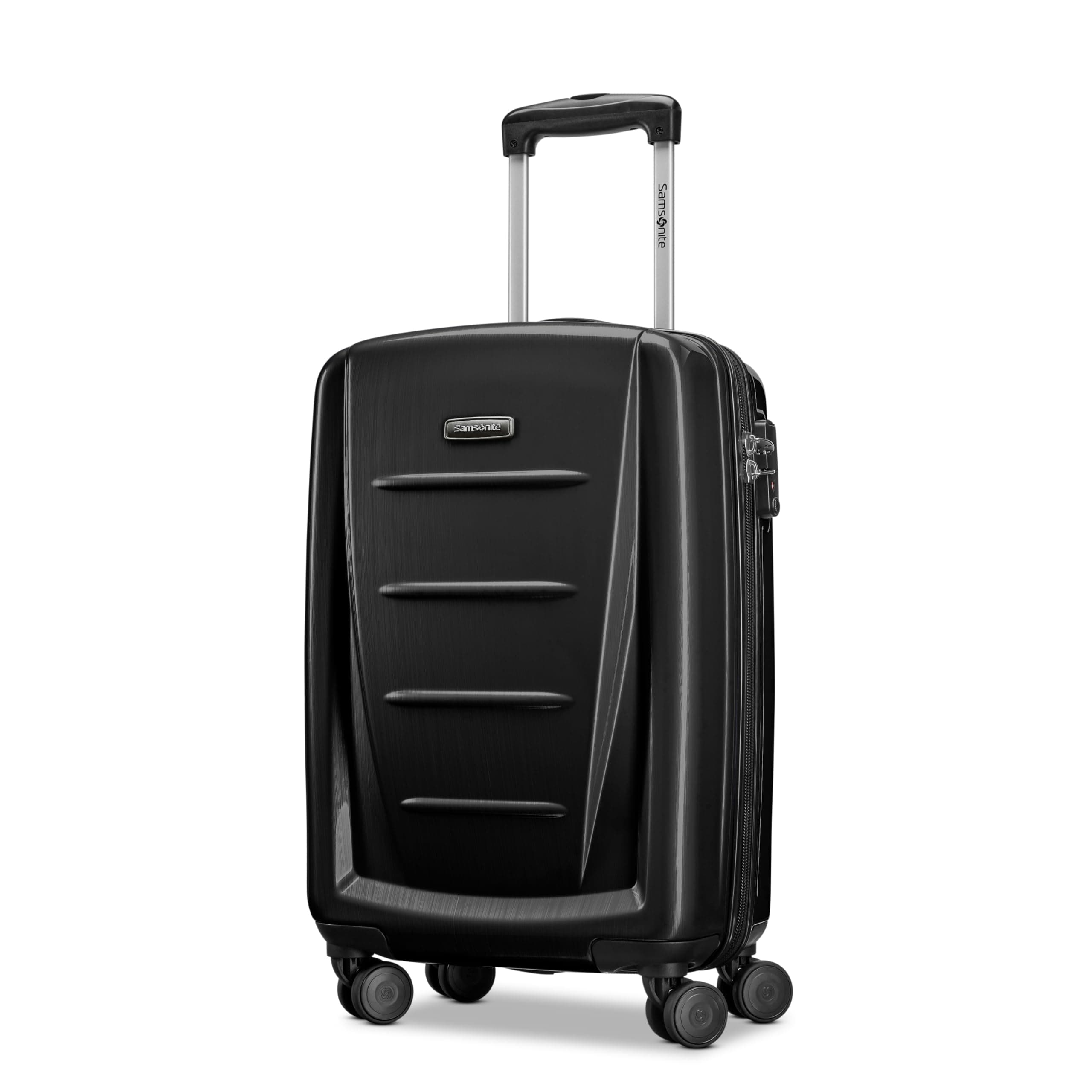Samsonite Winfield 2 - 20-Inch Hardside Luggage with 360° Spinner Wheels, TSA Lock, Airline Approved - Brushed Anthracite
