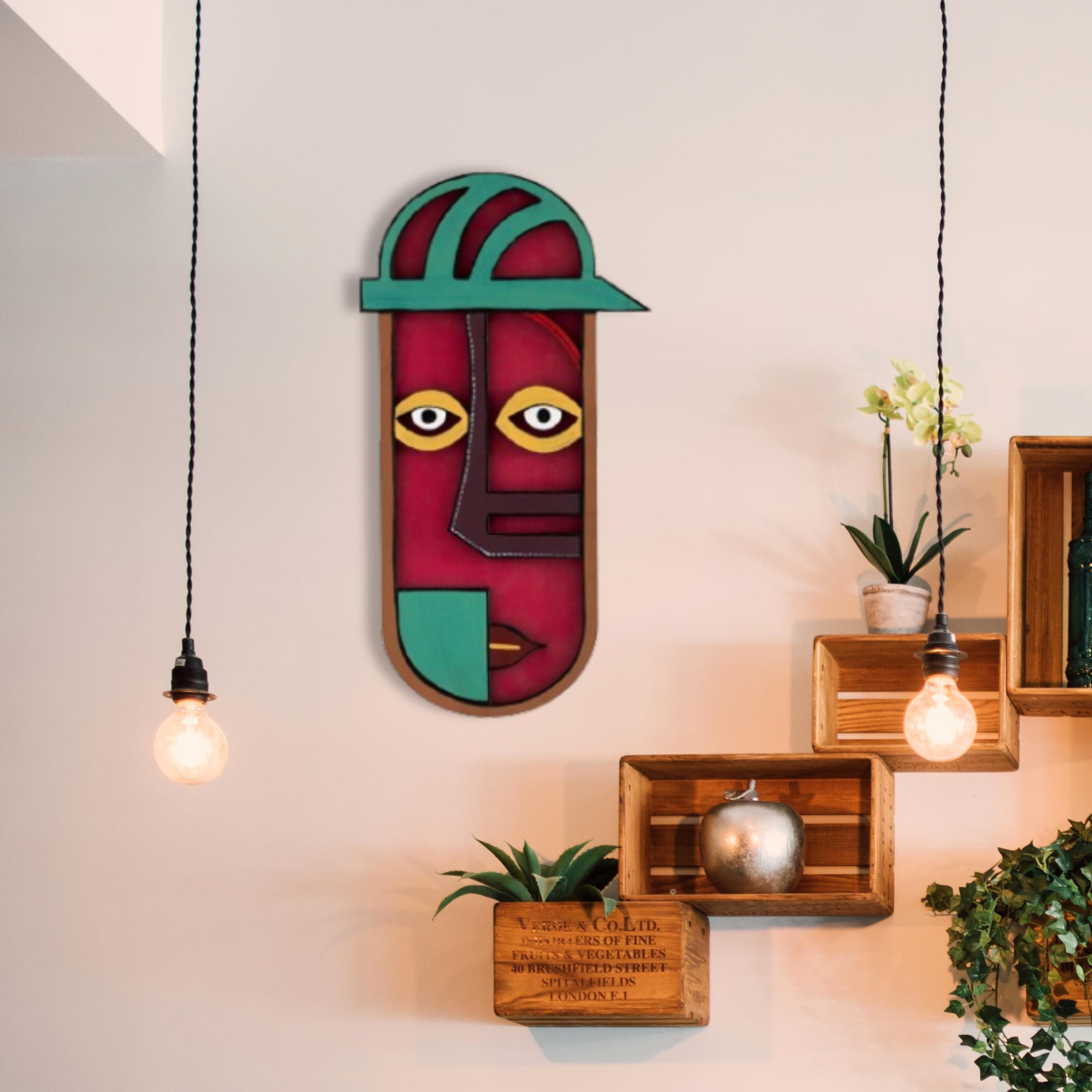 APS ART PLUS STORE Wooden 3D Wall Decor Item For Home, Designer 3D Wall Sculpture For Decor Stylish