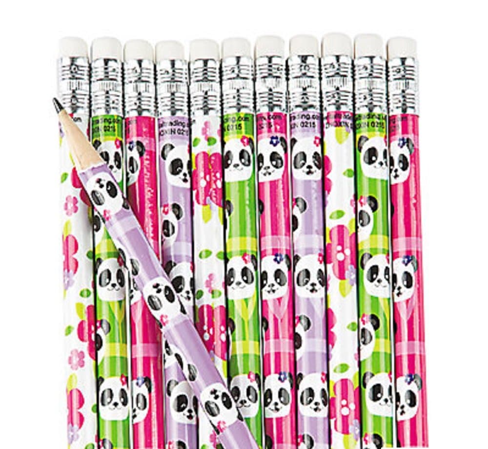 Fun ExpressEducational School Panda Pencils - 24 Pieces
