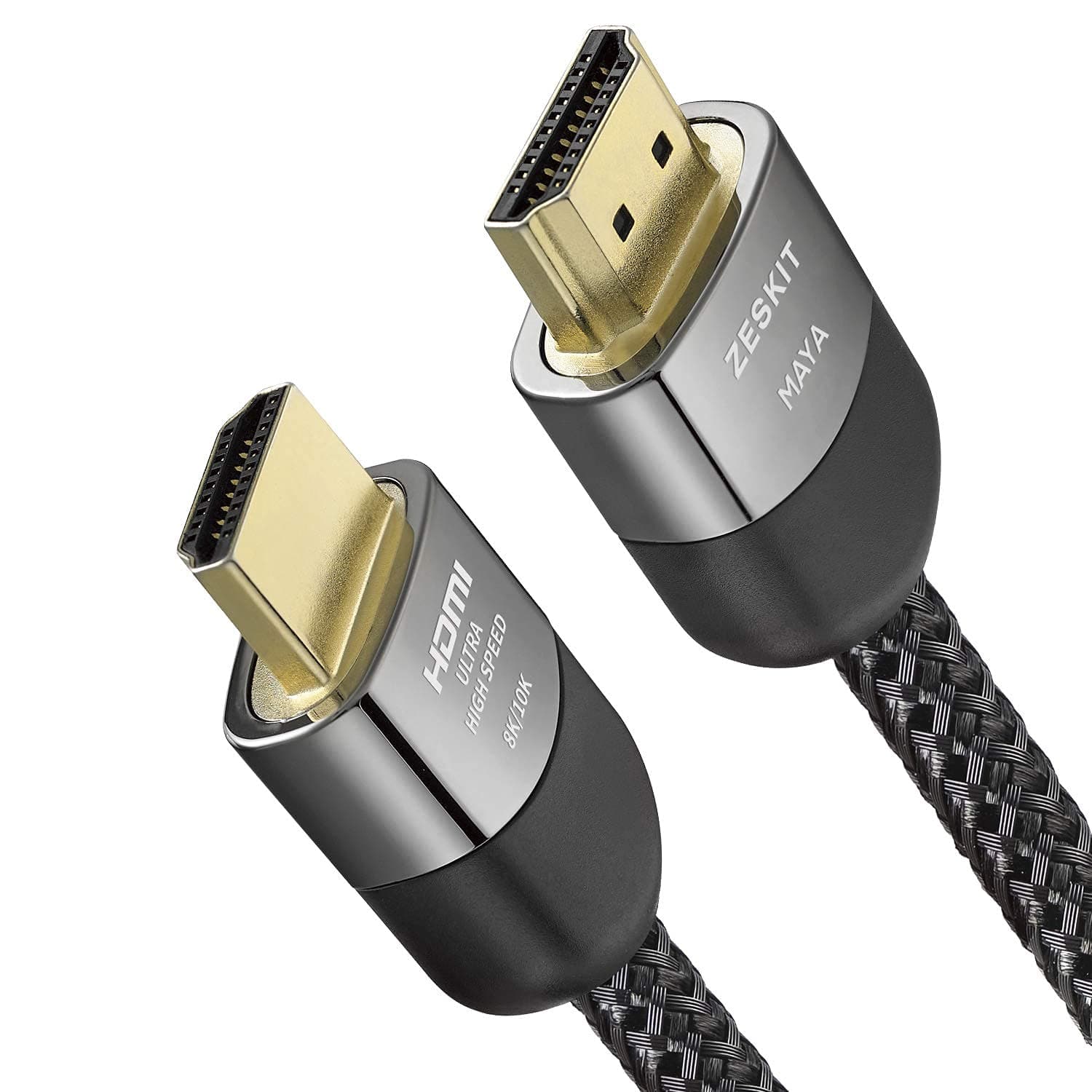 Certified 2.1 8K HDMI Cable 48Gbps 4K120Hz Compatible with Soundbar eARC HDR10 VRR Dolby Vision Atmos HDCP 2.2 & 2.3 Gaming PS5 Xbox Series X Apple TV Roku (Ultra High Speed, Maya Short 1.5ft)