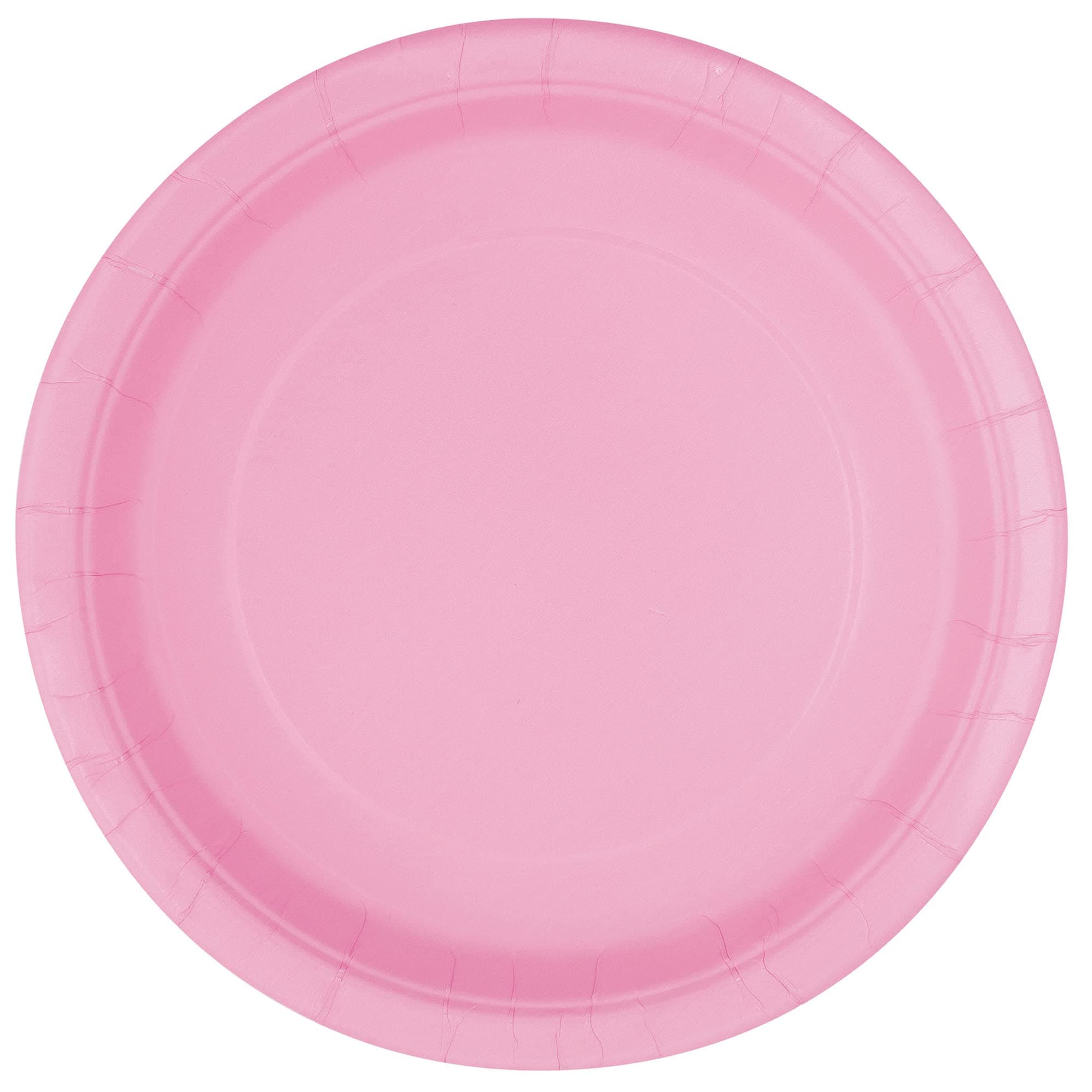 Unique Lovely Pink Paper Plates, Pack of 16 – 9" Round Disposable Party Plates, Eco-Friendly, Plastic-Free for Birthdays, Baby Showers, Christening, Bridal Shower, Desserts, Snacks, Easy Clean