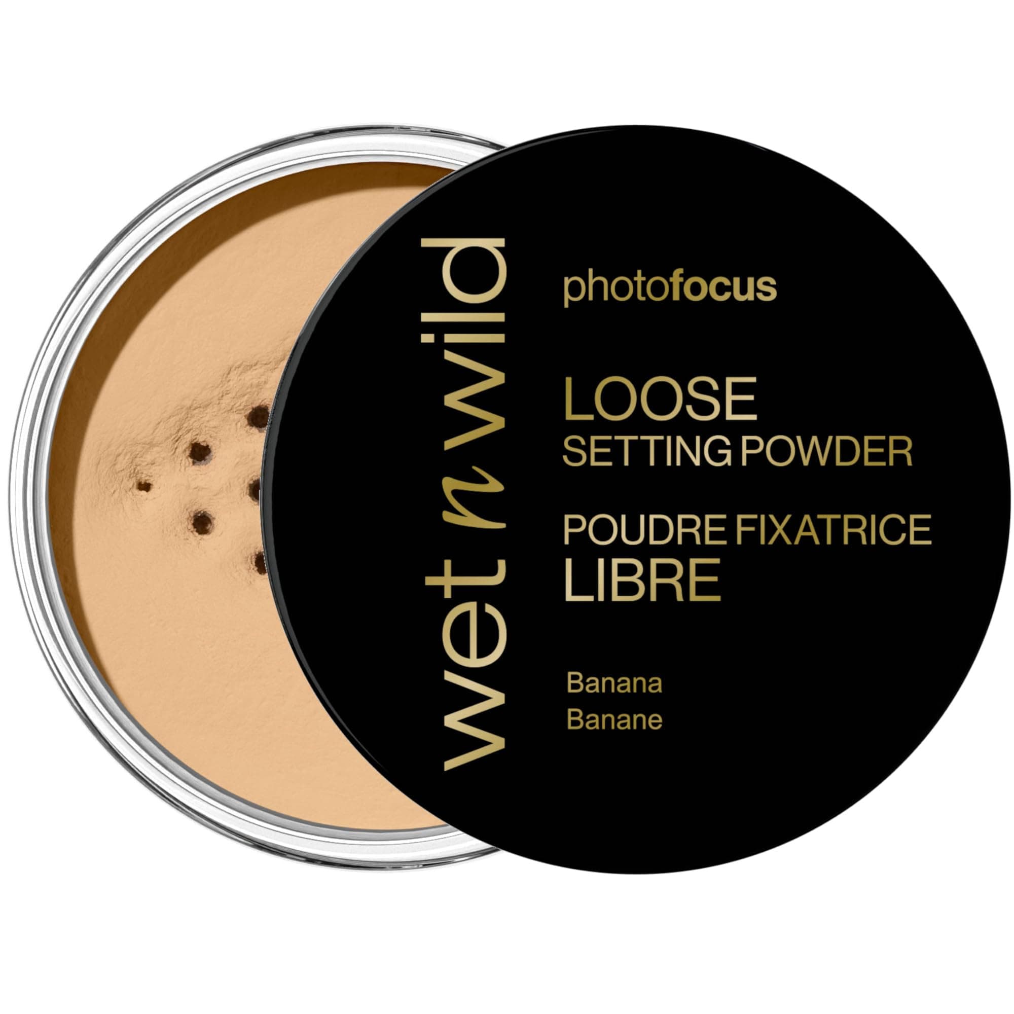 Photo Focus Loose Setting Powder, Silky Weightless Setting Powder to Set, Mattify, Absorb Oil and Bake, Soft-Focus Effect, Banana Shade, 20g