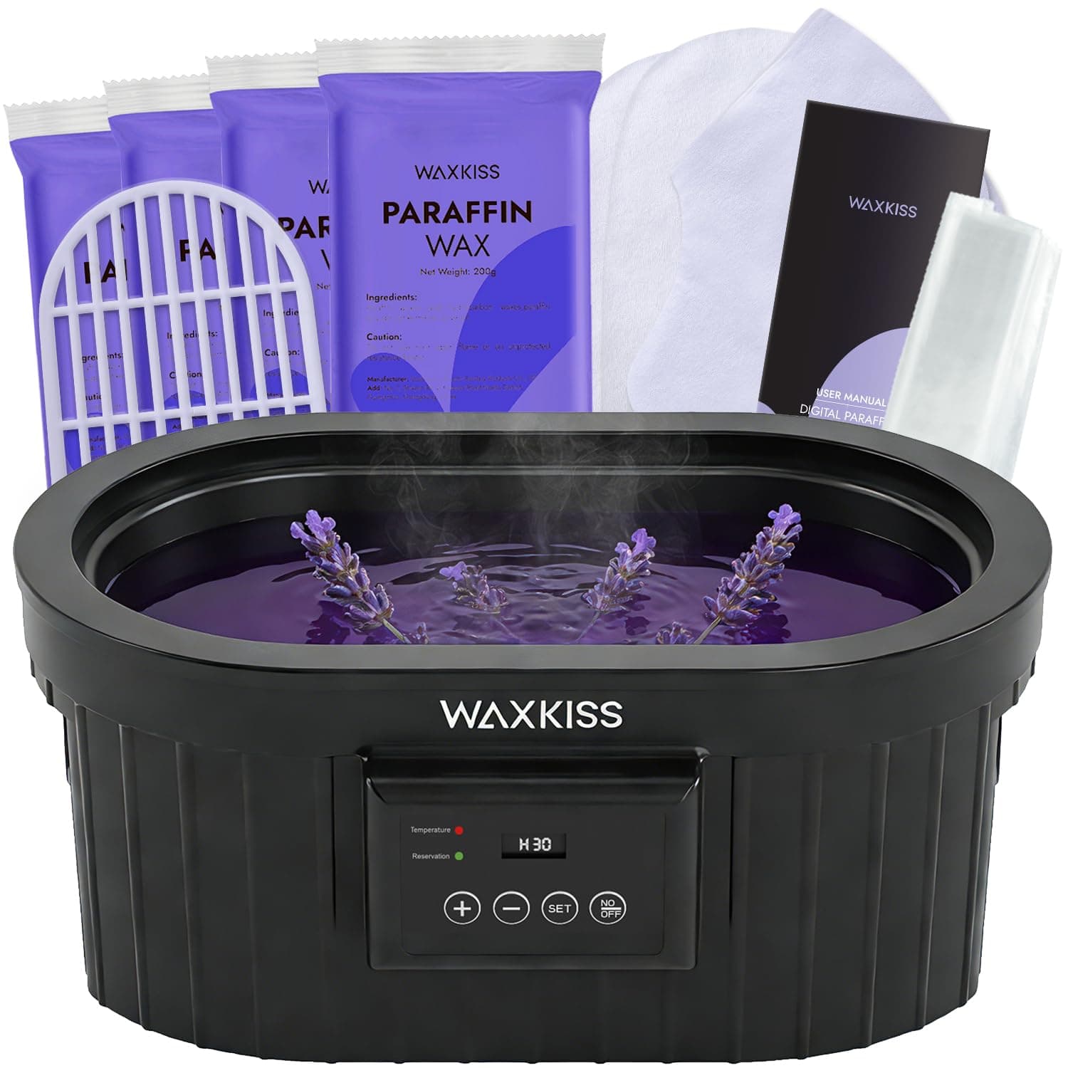 Paraffin Wax Machine for Hand and Feet,5000ml Paraffin Wax Bath Waxkiss Paraffin Wax Machine with 3 lbs Paraffin Wax for Professional SPA & Arthritis Treatment At Home