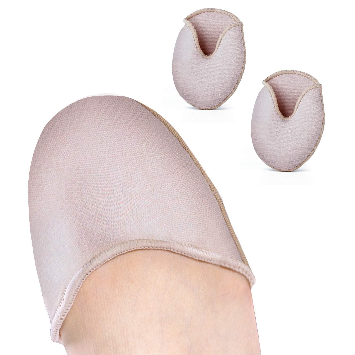 Povihome Toe Pouches Pads to Protect Toes, Gel Cover for Women's Narrow Width Sizes 5-7 for Heel, Ballet, Point Shoes - 1 Pairs