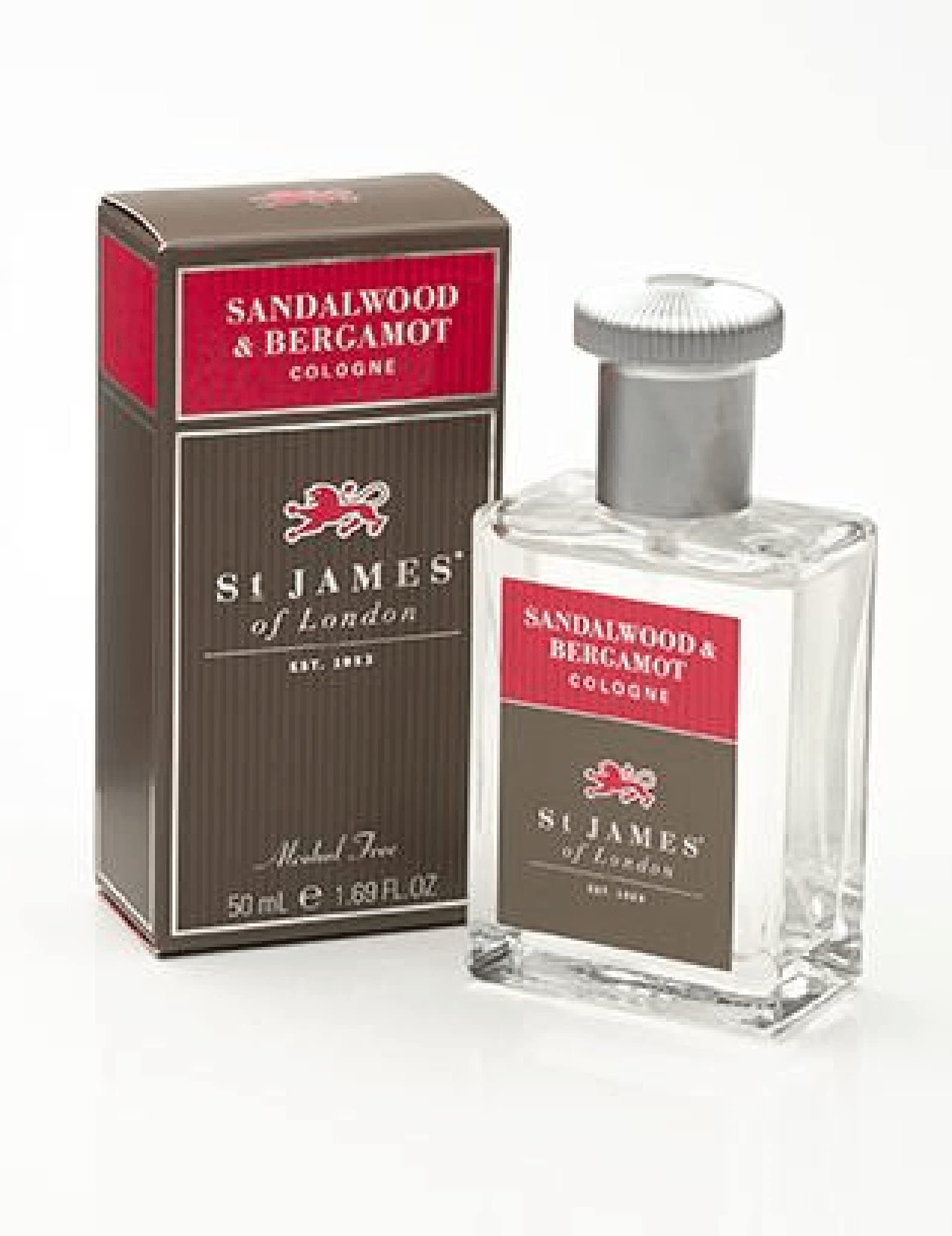 St James of London Sandalwood and Bergamot Cologne, 50 ml