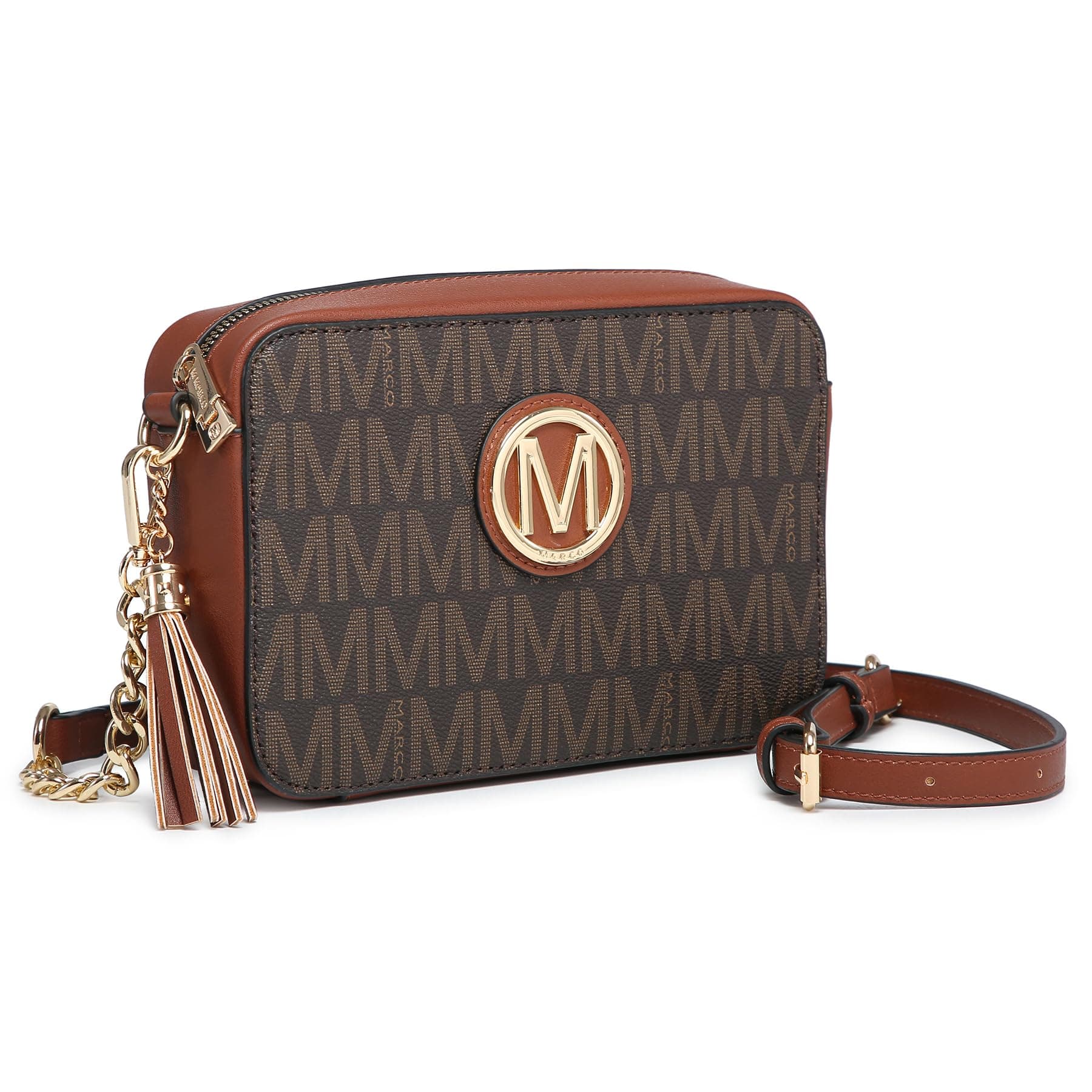 MKP Stylish Lightweight Fashion Crossbody Bag for Women Chic Signature Shoulder Messenger Bag with Tassel Zipper Pocket